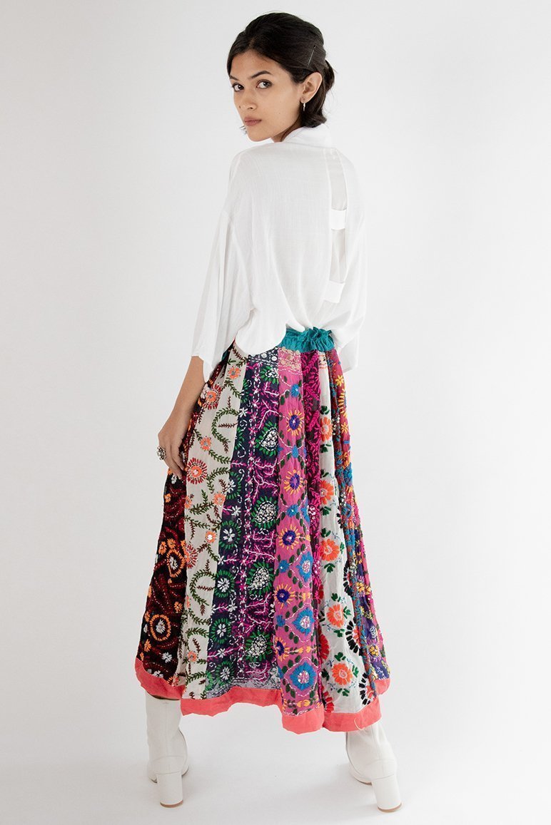 EMBROIDERED SKIRT LOUISE - MOMO STUDIO BERLIN - Berlin Concept Store - sustainable & ethical fashion