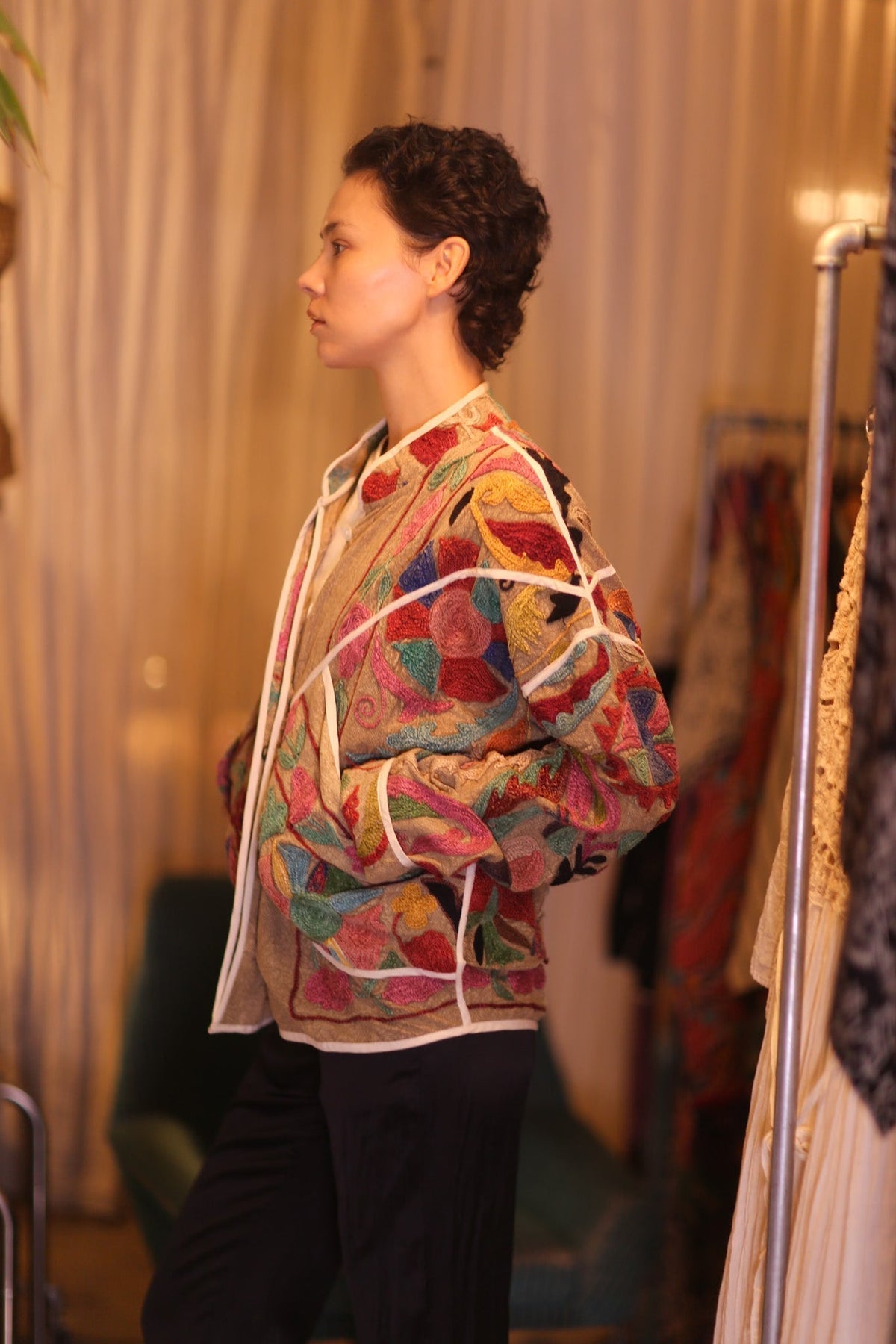 EMBROIDERED SUZANI JACKET HOLY - MOMO STUDIO BERLIN - Berlin Concept Store - sustainable & ethical fashion
