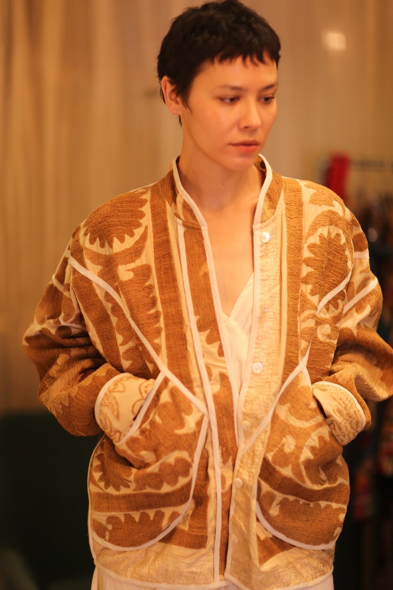 EMBROIDERED SUZANI JACKET PDIN - MOMO STUDIO BERLIN - Berlin Concept Store - sustainable & ethical fashion
