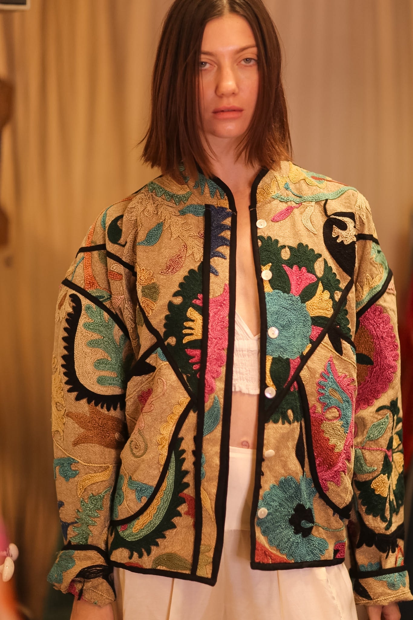 EMBROIDERED SUZANI JACKET PUYA - MOMO STUDIO BERLIN - Berlin Concept Store - sustainable & ethical fashion