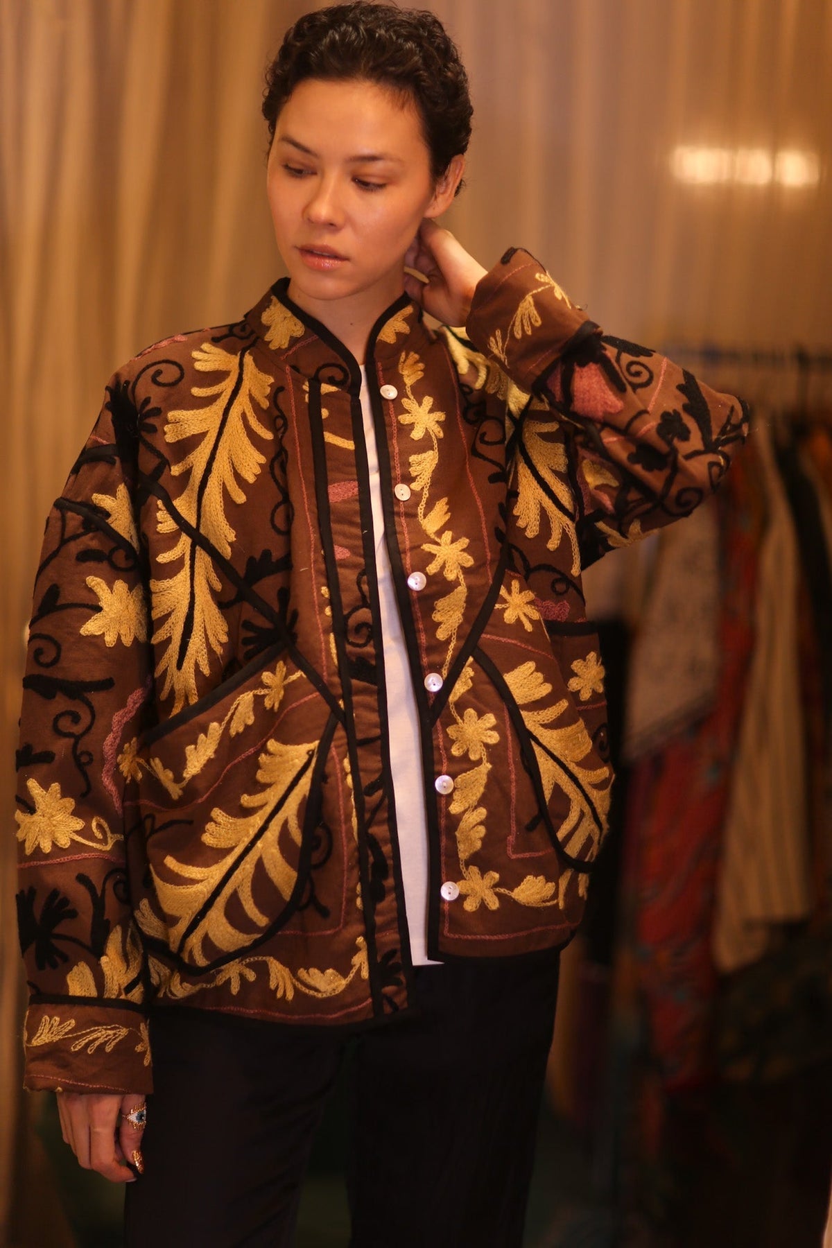EMBROIDERED SUZANI JACKET SANA - MOMO STUDIO BERLIN - Berlin Concept Store - sustainable & ethical fashion