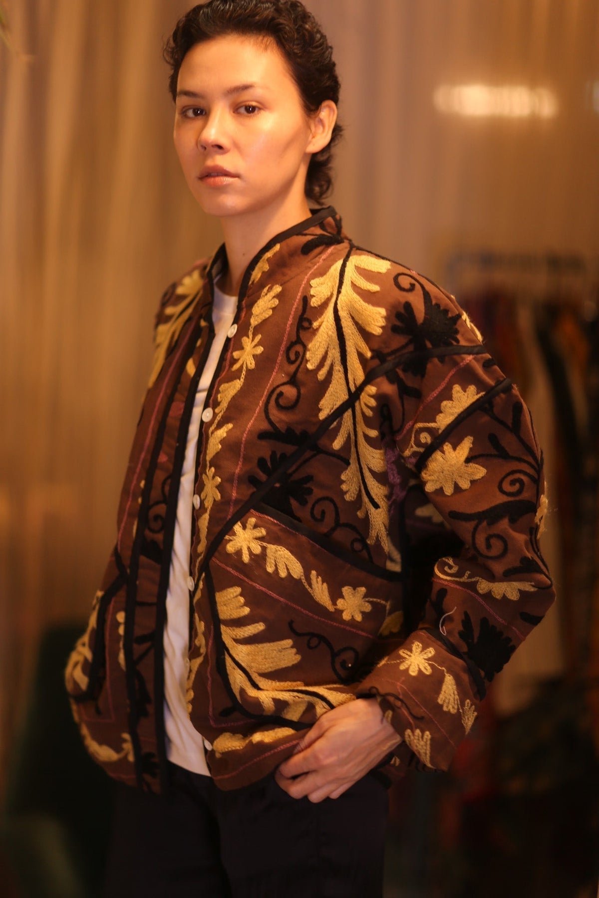 EMBROIDERED SUZANI JACKET SANA - MOMO STUDIO BERLIN - Berlin Concept Store - sustainable & ethical fashion