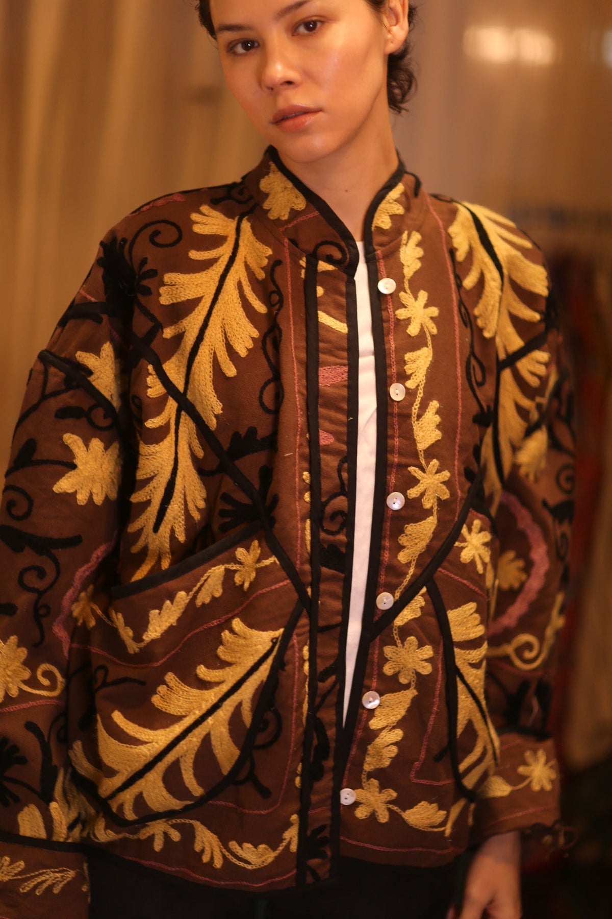 EMBROIDERED SUZANI JACKET SANA - MOMO STUDIO BERLIN - Berlin Concept Store - sustainable & ethical fashion