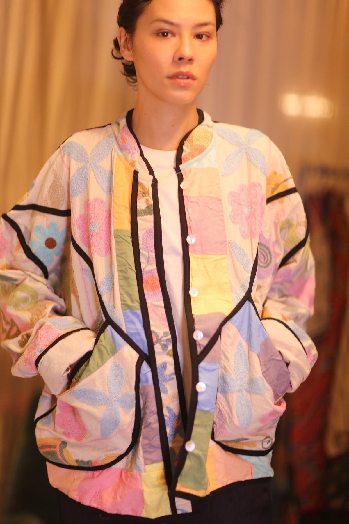 EMBROIDERED SUZANI JACKET THETTANT - MOMO STUDIO BERLIN - Berlin Concept Store - sustainable & ethical fashion