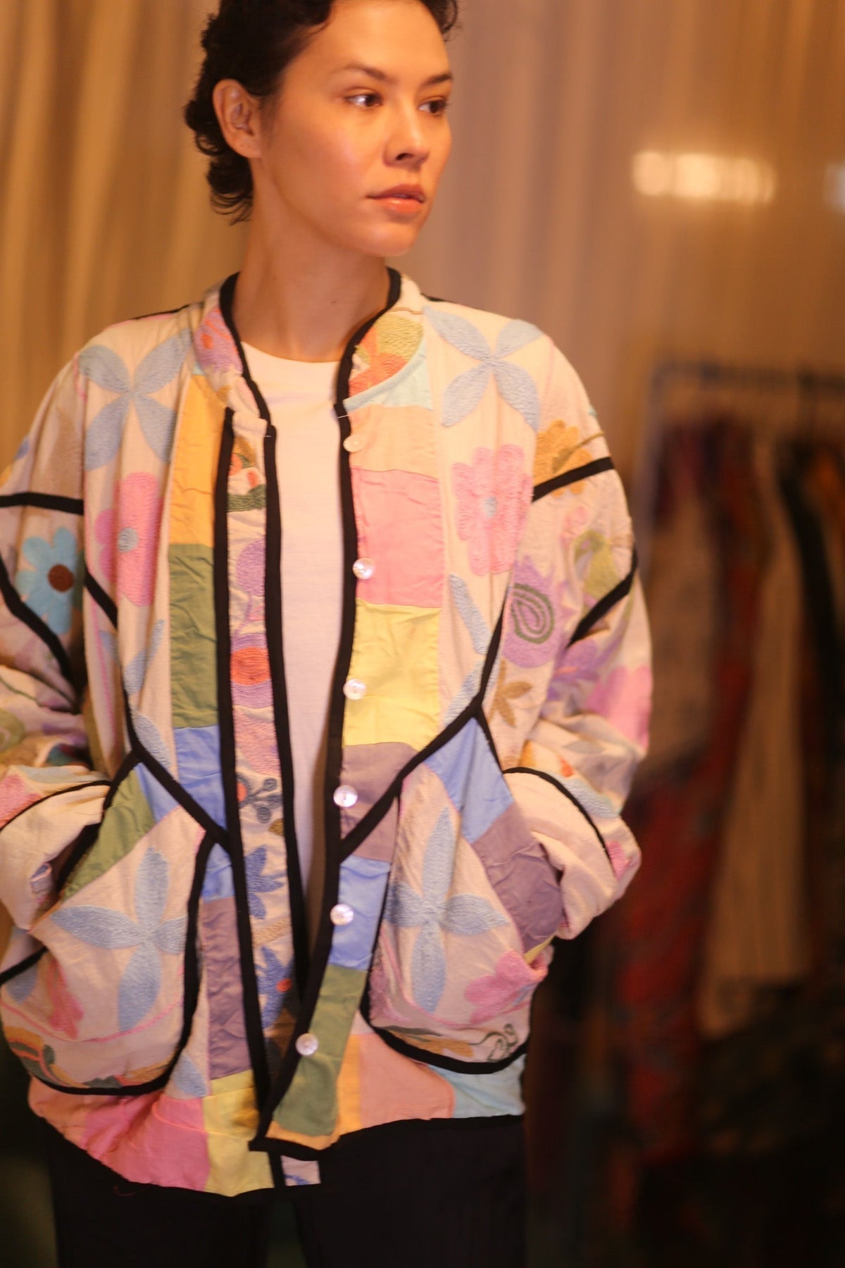 EMBROIDERED SUZANI JACKET THETTANT - MOMO STUDIO BERLIN - Berlin Concept Store - sustainable & ethical fashion