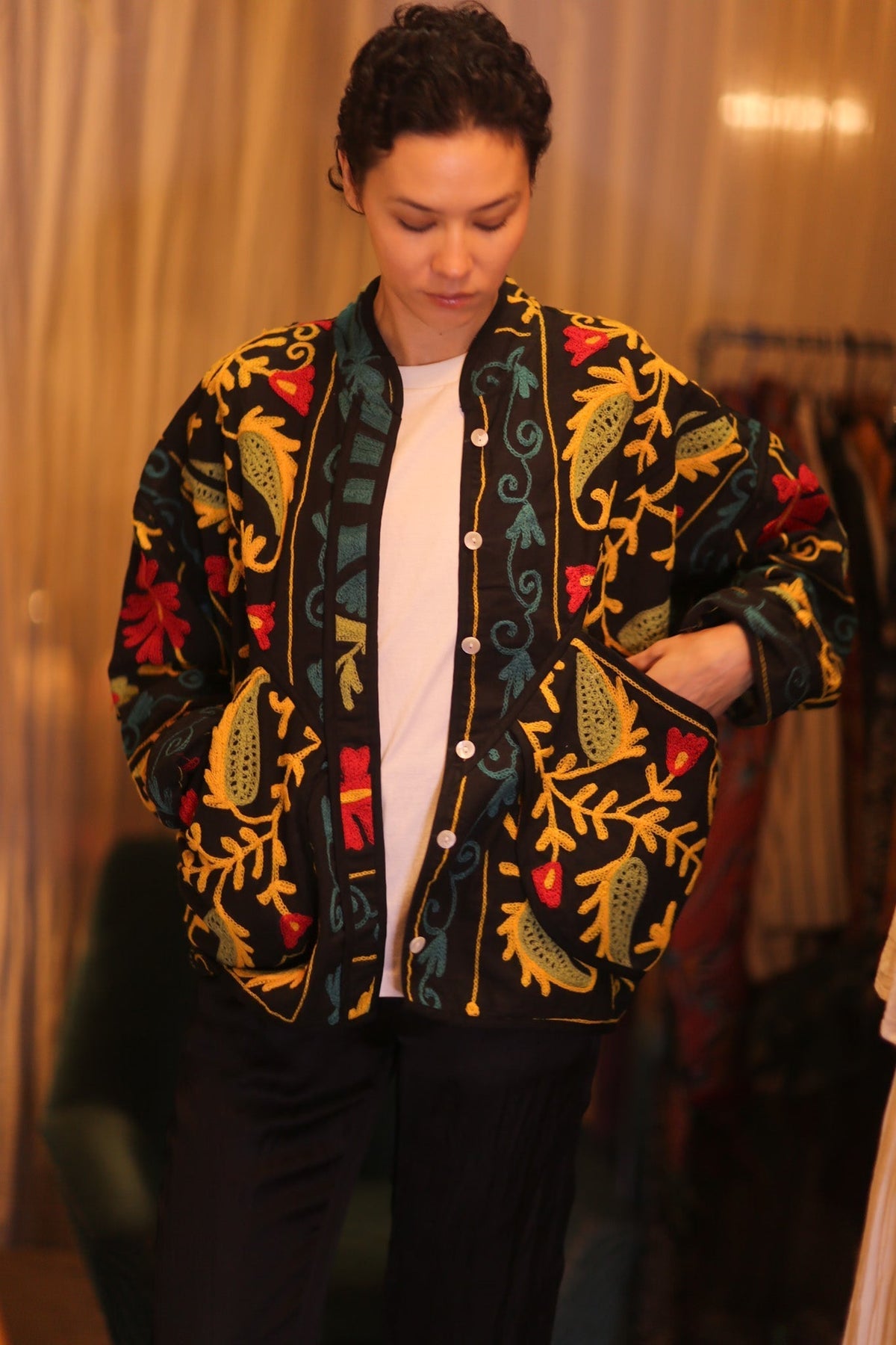 EMBROIDERED SUZANI JACKET THITKWA - MOMO STUDIO BERLIN - Berlin Concept Store - sustainable & ethical fashion
