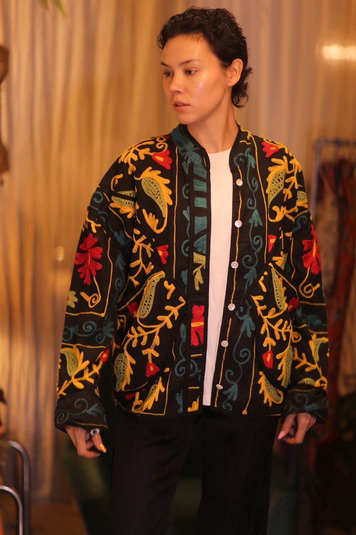 EMBROIDERED SUZANI JACKET THITKWA - MOMO STUDIO BERLIN - Berlin Concept Store - sustainable & ethical fashion