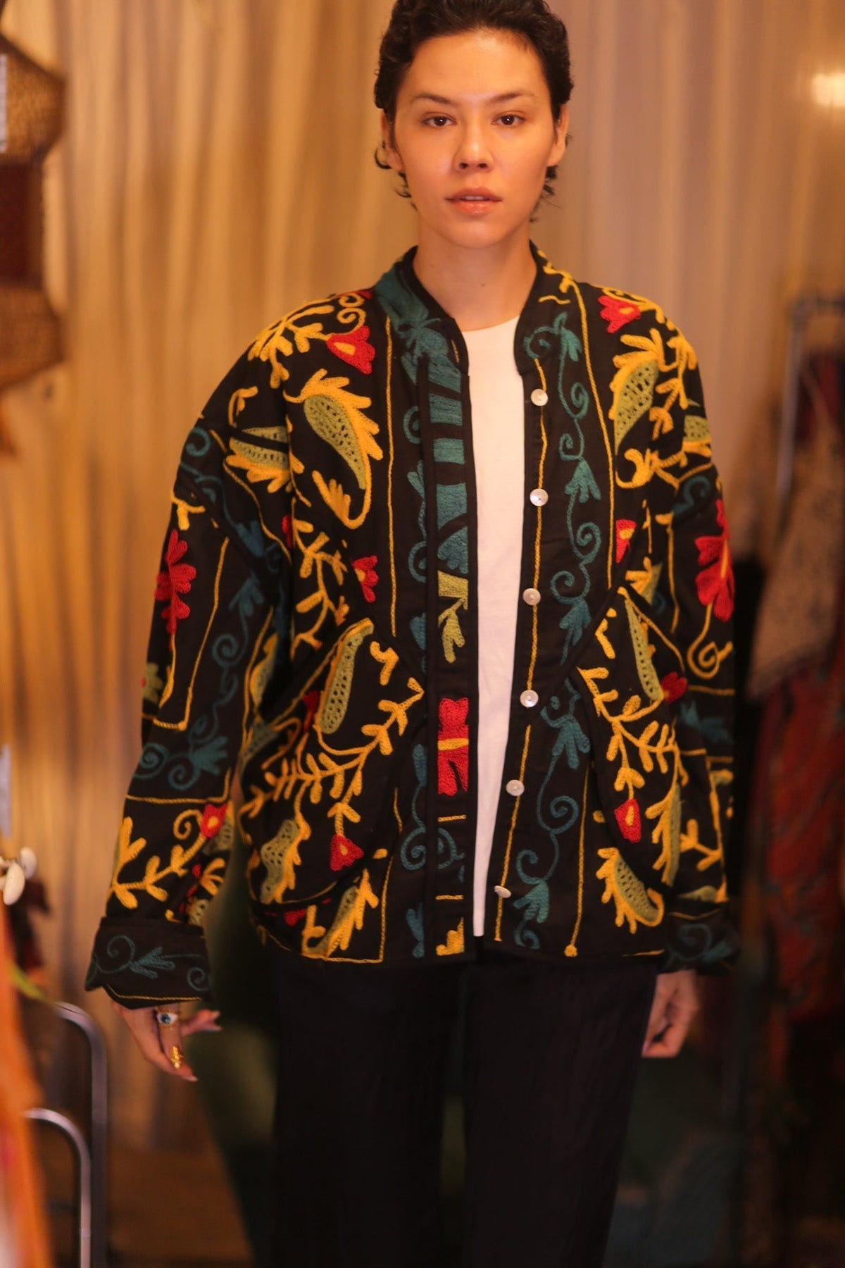 EMBROIDERED SUZANI JACKET THITKWA - MOMO STUDIO BERLIN - Berlin Concept Store - sustainable & ethical fashion