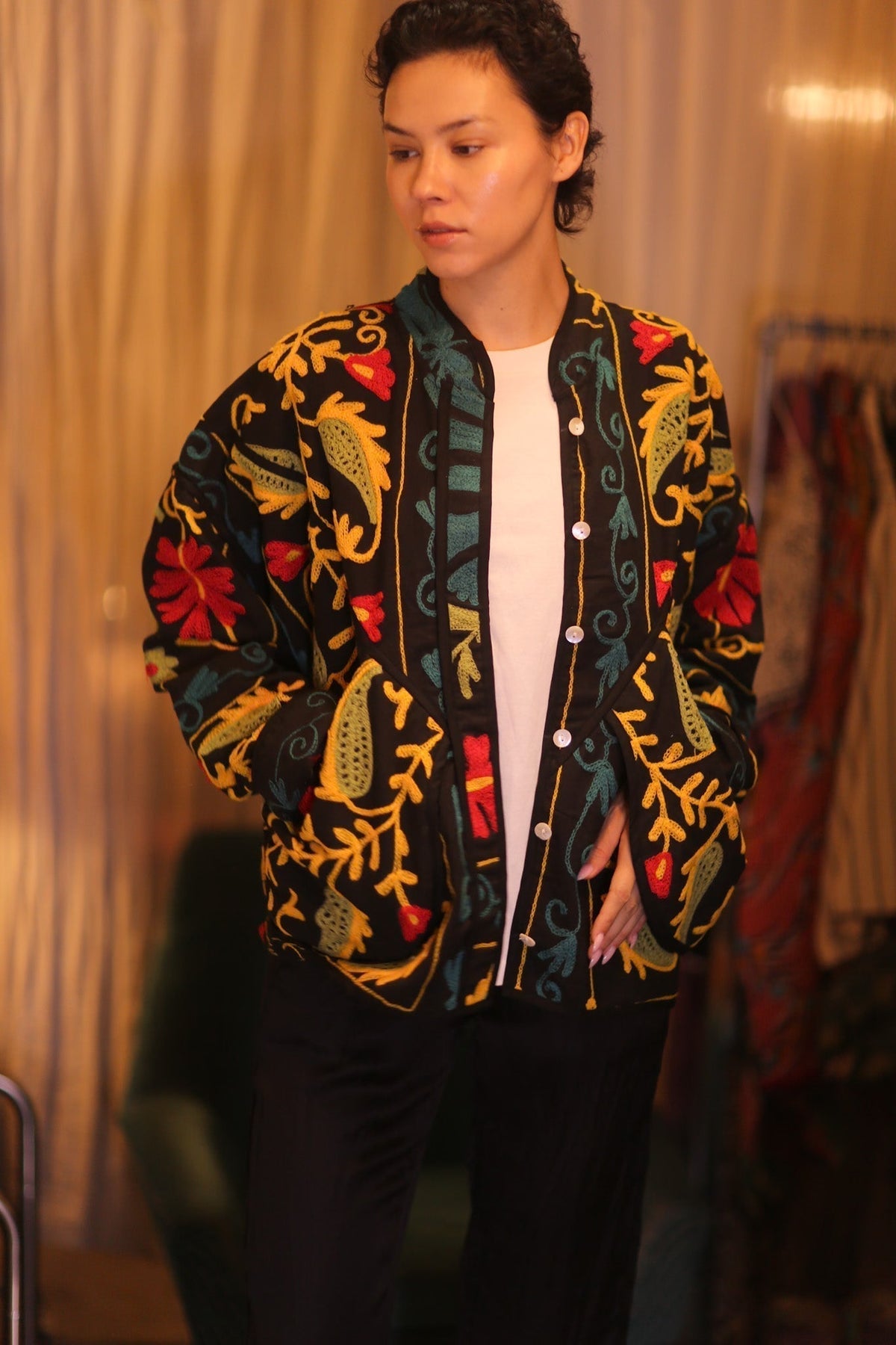 EMBROIDERED SUZANI JACKET THITKWA - MOMO STUDIO BERLIN - Berlin Concept Store - sustainable & ethical fashion