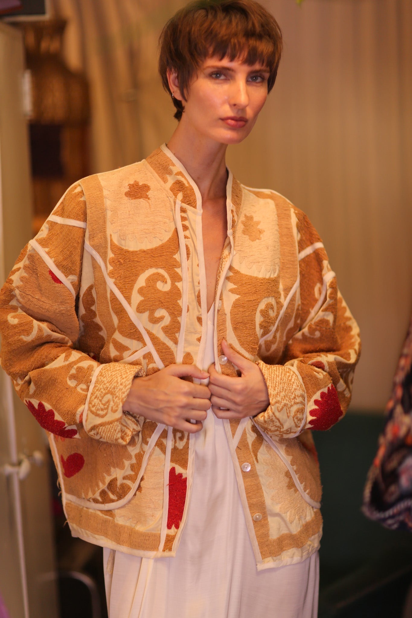 EMBROIDERED SUZANI JACKET ZARINA - MOMO STUDIO BERLIN - Berlin Concept Store - sustainable & ethical fashion