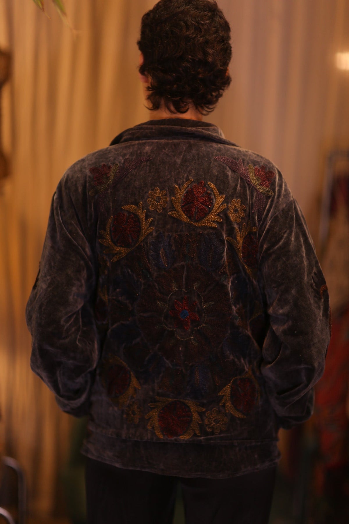 EMBROIDERED VELVET COAT JACKET JESSI - MOMO STUDIO BERLIN - Berlin Concept Store - sustainable & ethical fashion