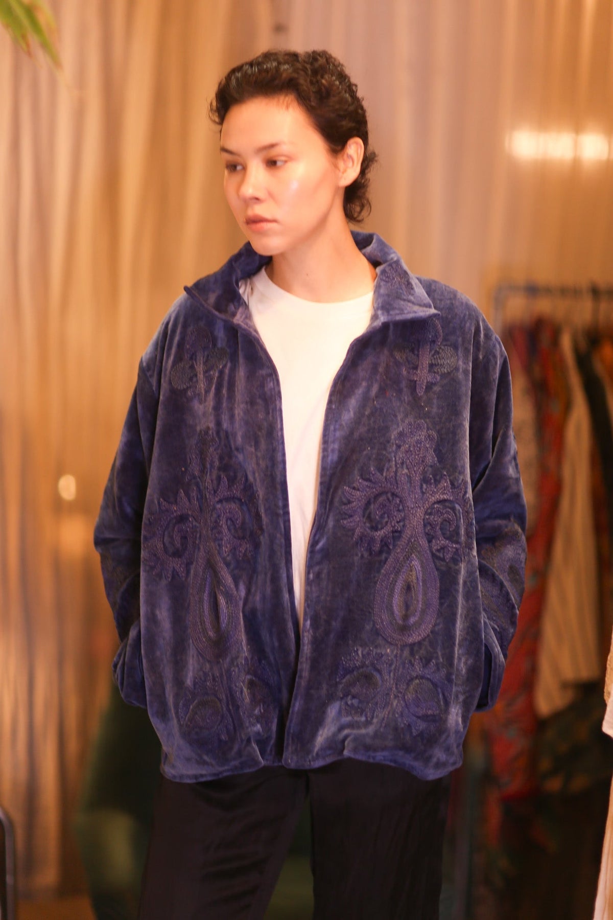 EMBROIDERED VELVET JACKET CHAE - MOMO STUDIO BERLIN - Berlin Concept Store - sustainable & ethical fashion