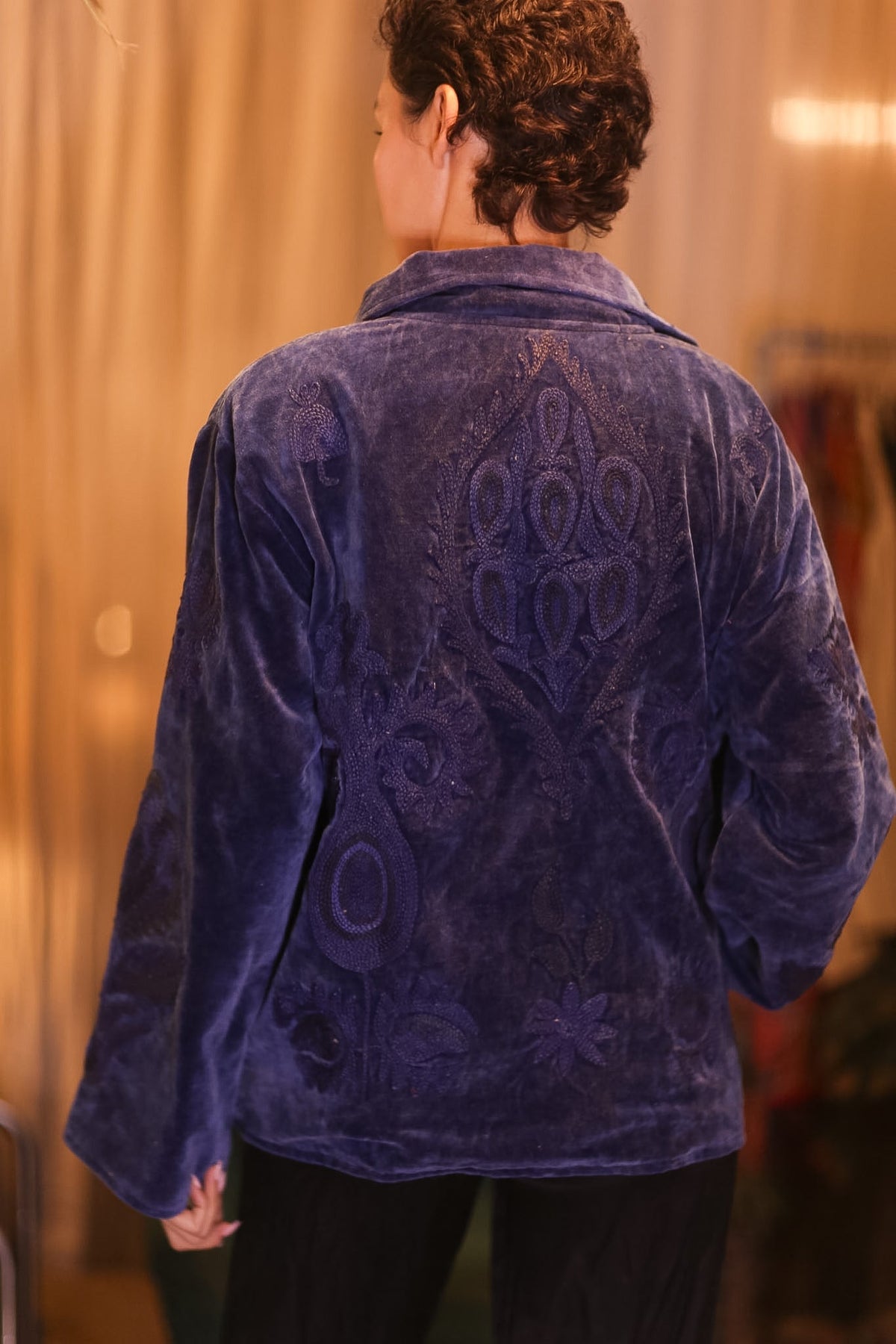 EMBROIDERED VELVET JACKET CHAE - MOMO STUDIO BERLIN - Berlin Concept Store - sustainable & ethical fashion