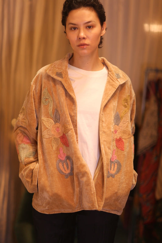EMBROIDERED VELVET JACKET CHAO - MOMO STUDIO BERLIN - Berlin Concept Store - sustainable & ethical fashion