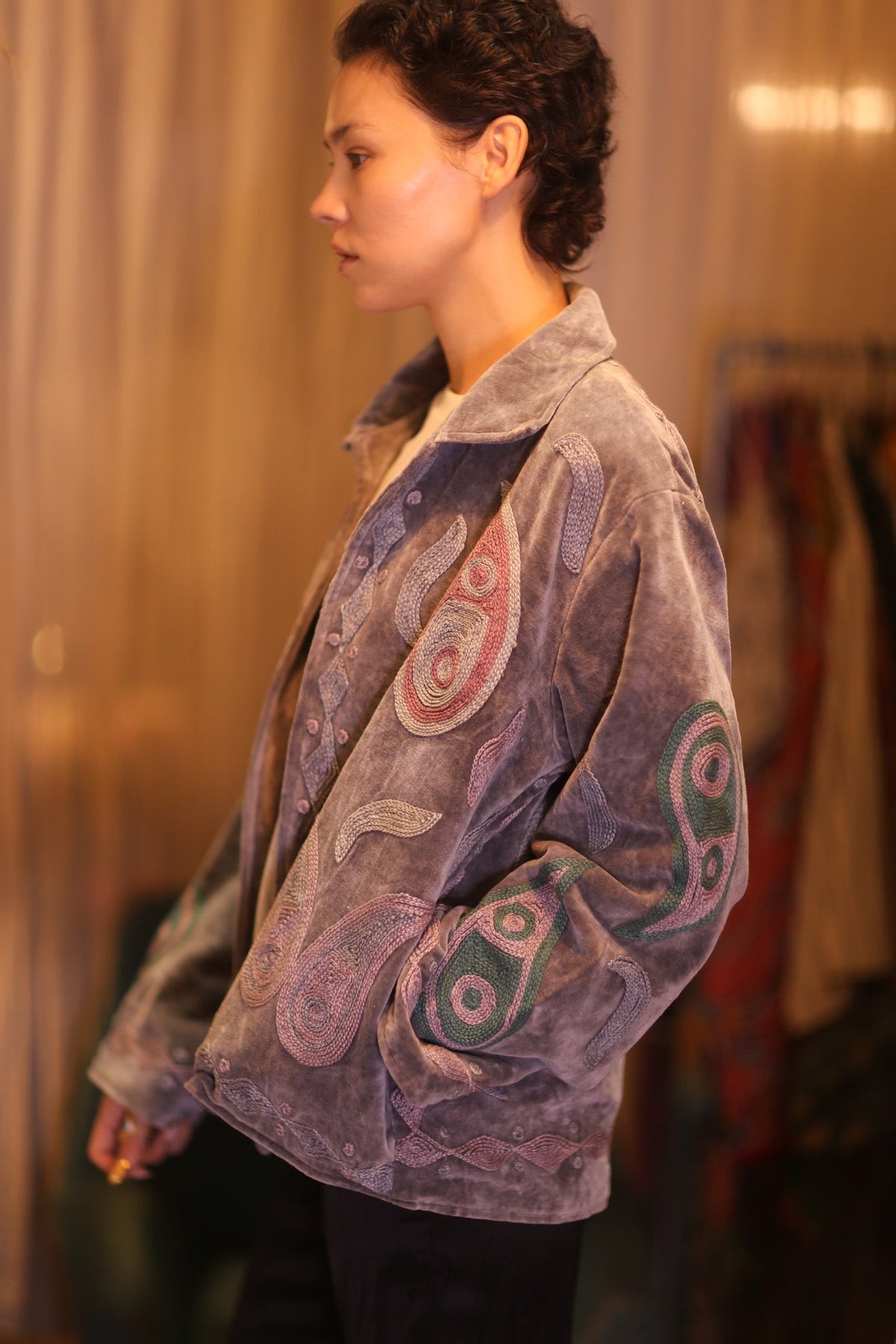 EMBROIDERED VELVET JACKET DHU - MOMO STUDIO BERLIN - Berlin Concept Store - sustainable & ethical fashion