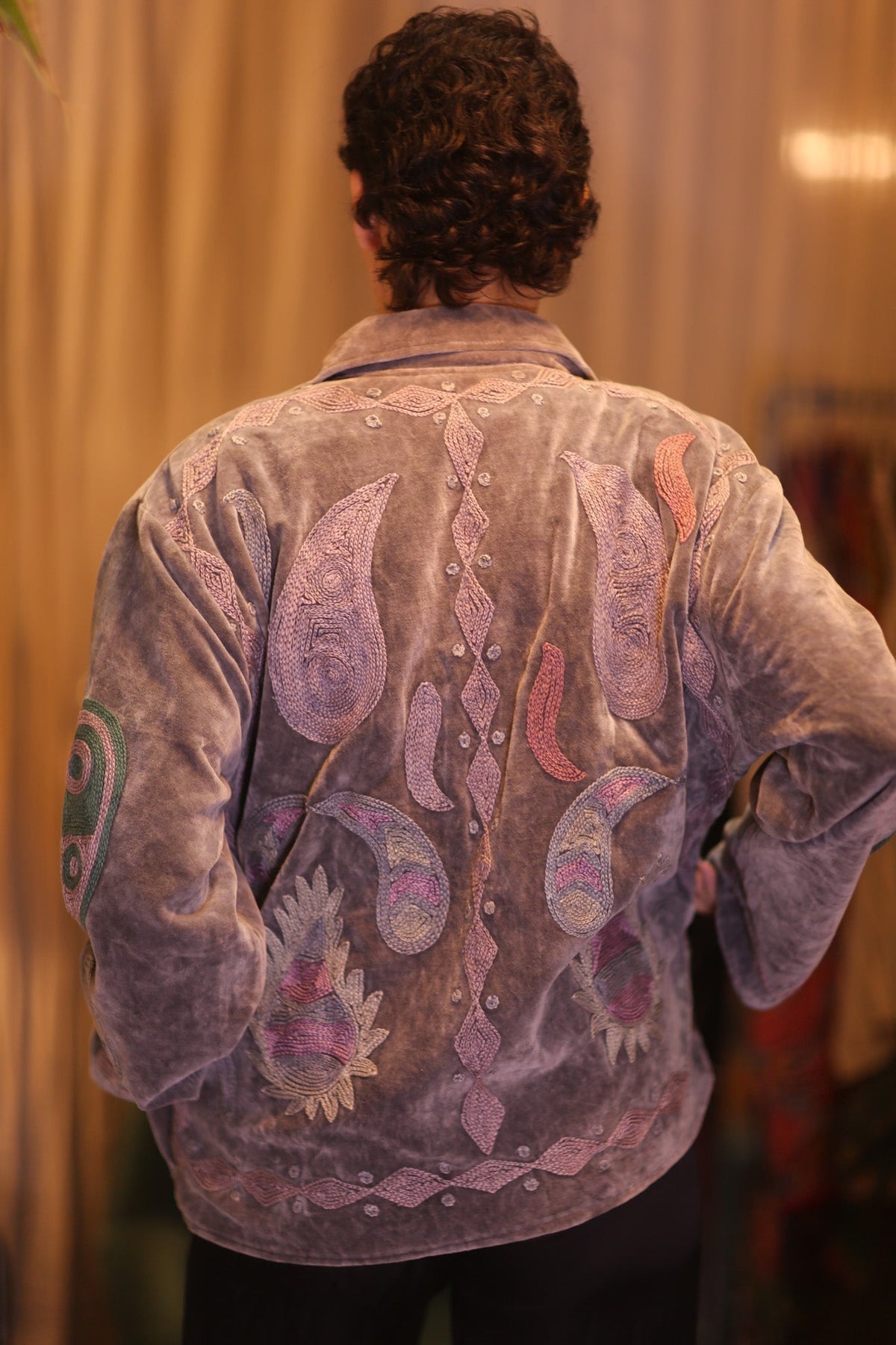 EMBROIDERED VELVET JACKET DHU - MOMO STUDIO BERLIN - Berlin Concept Store - sustainable & ethical fashion