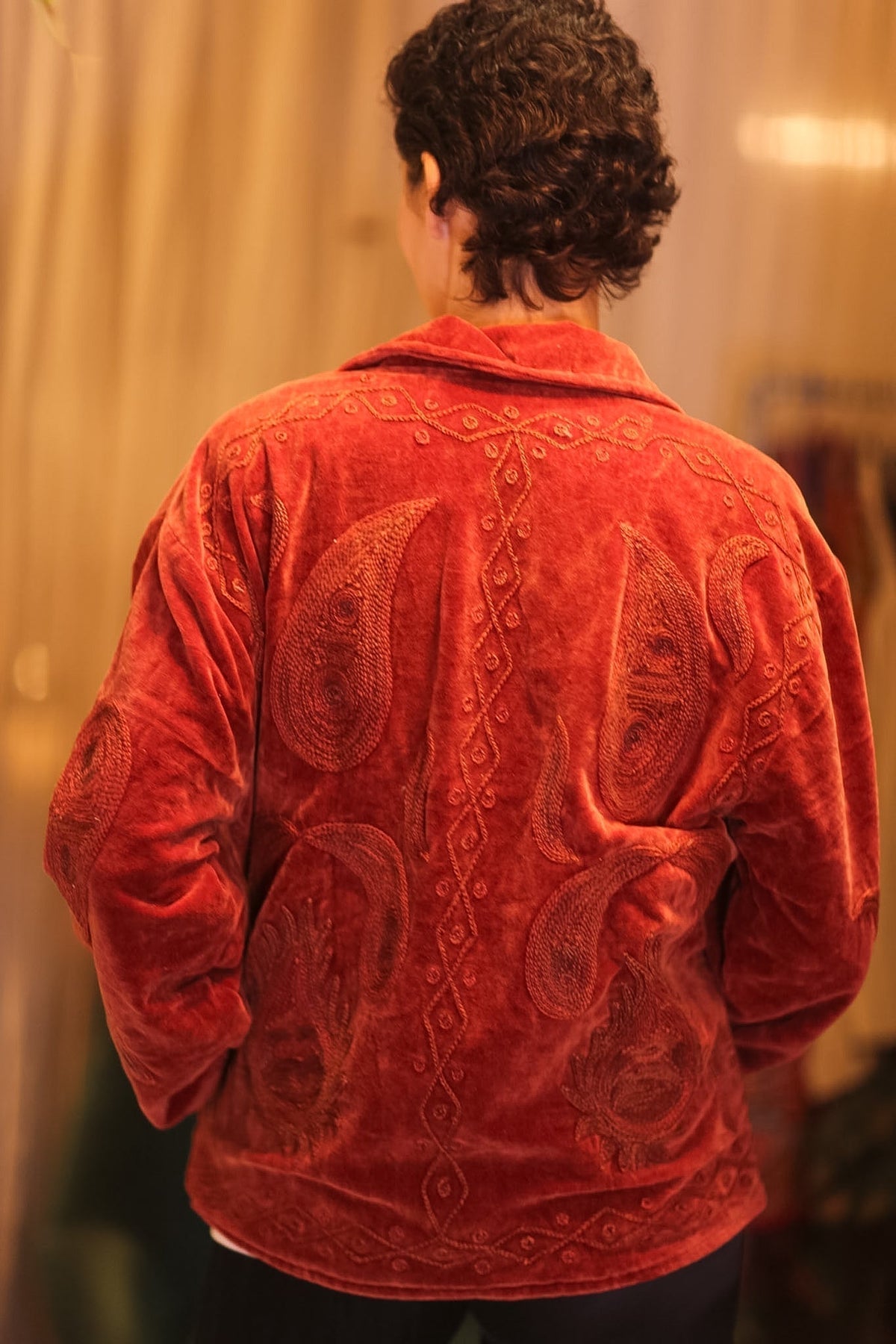 EMBROIDERED VELVET JACKET HIRAI - MOMO STUDIO BERLIN - Berlin Concept Store - sustainable & ethical fashion
