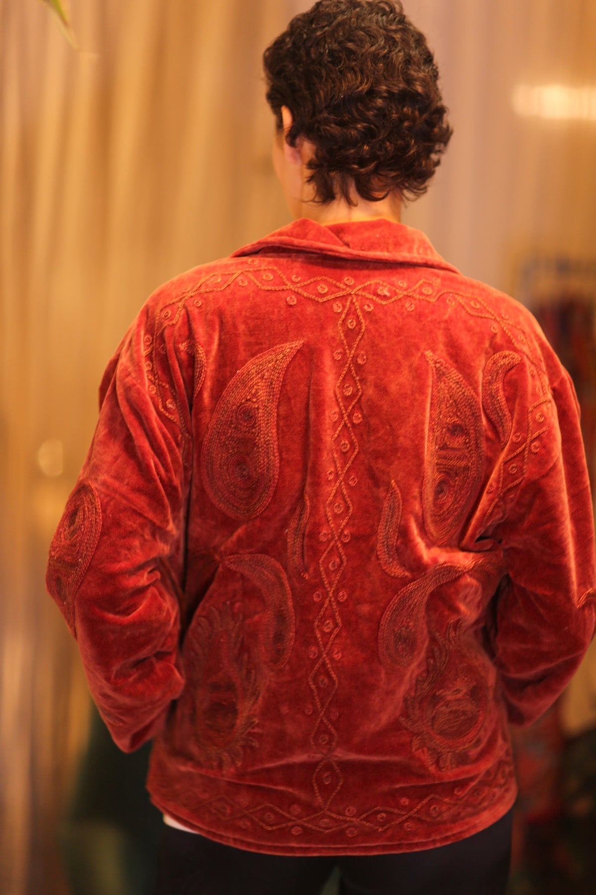 EMBROIDERED VELVET JACKET HIRAI - MOMO STUDIO BERLIN - Berlin Concept Store - sustainable & ethical fashion