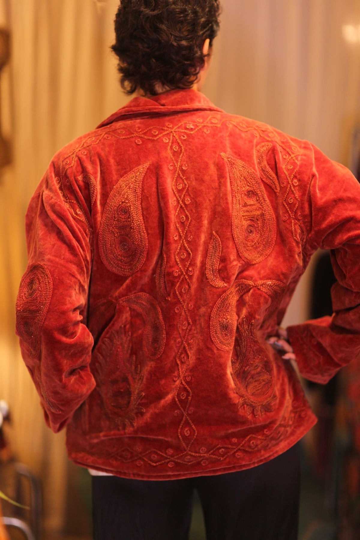 EMBROIDERED VELVET JACKET HIRAI - MOMO STUDIO BERLIN - Berlin Concept Store - sustainable & ethical fashion