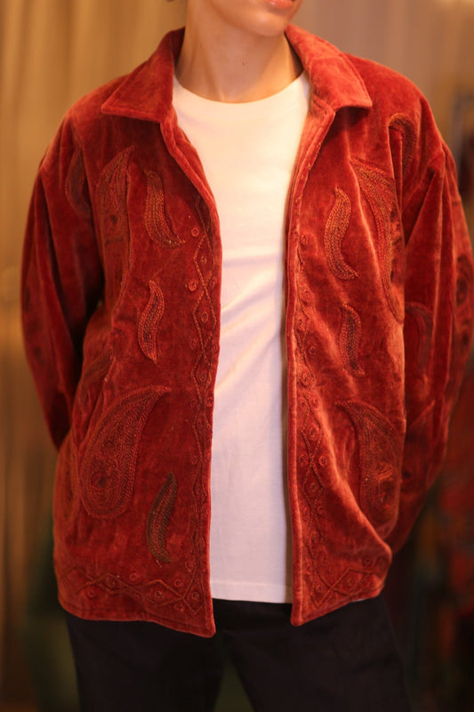 EMBROIDERED VELVET JACKET HIRAI - MOMO STUDIO BERLIN - Berlin Concept Store - sustainable & ethical fashion