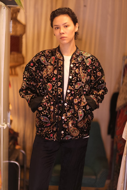 EMBROIDERED VELVET JACKET HYO - MOMO STUDIO BERLIN - Berlin Concept Store - sustainable & ethical fashion