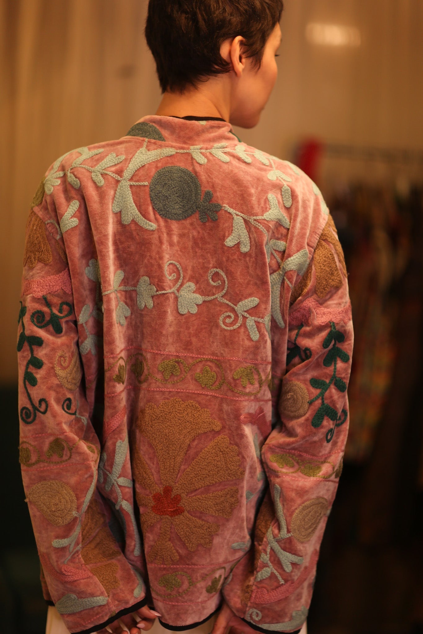 EMBROIDERED VELVET JACKET LADA - MOMO STUDIO BERLIN - Berlin Concept Store - sustainable & ethical fashion