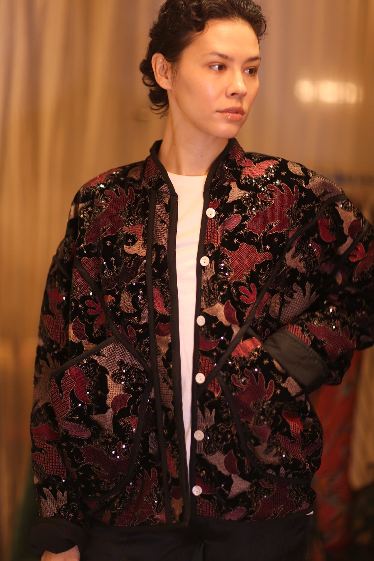 EMBROIDERED VELVET JACKET NYX - MOMO STUDIO BERLIN - Berlin Concept Store - sustainable & ethical fashion