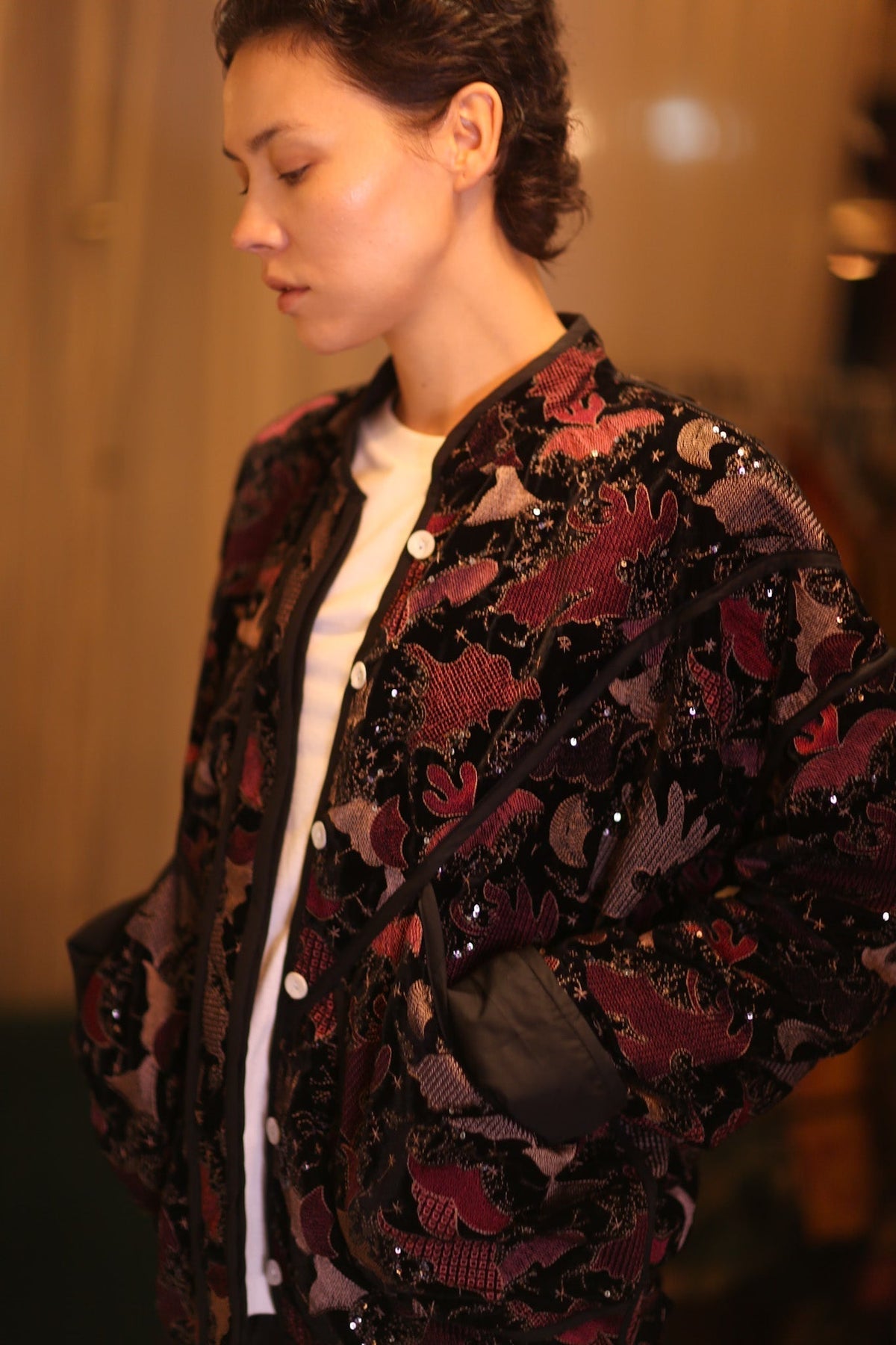 EMBROIDERED VELVET JACKET NYX - MOMO STUDIO BERLIN - Berlin Concept Store - sustainable & ethical fashion