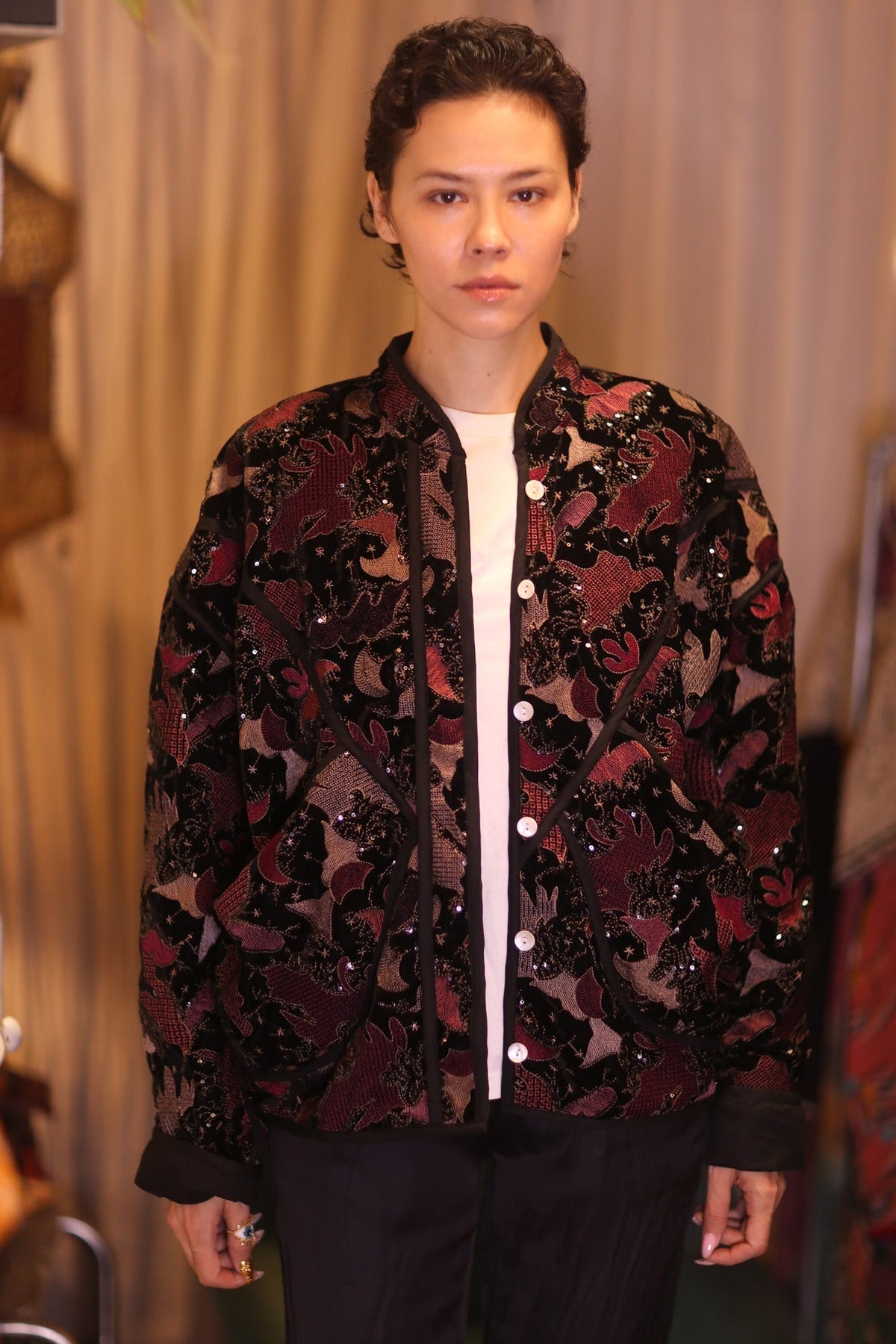 EMBROIDERED VELVET JACKET NYX - MOMO STUDIO BERLIN - Berlin Concept Store - sustainable & ethical fashion