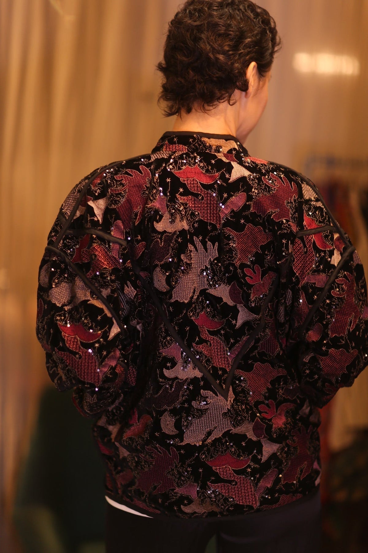 EMBROIDERED VELVET JACKET NYX - MOMO STUDIO BERLIN - Berlin Concept Store - sustainable & ethical fashion