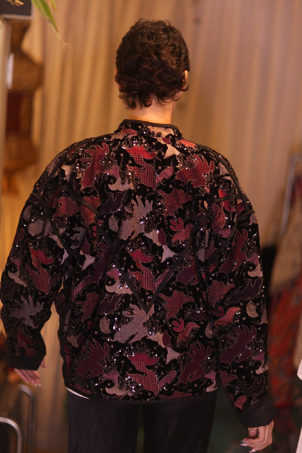 EMBROIDERED VELVET JACKET NYX - MOMO STUDIO BERLIN - Berlin Concept Store - sustainable & ethical fashion