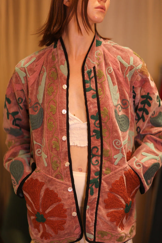 EMBROIDERED VELVET JACKET SAUNG - MOMO STUDIO BERLIN - Berlin Concept Store - sustainable & ethical fashion