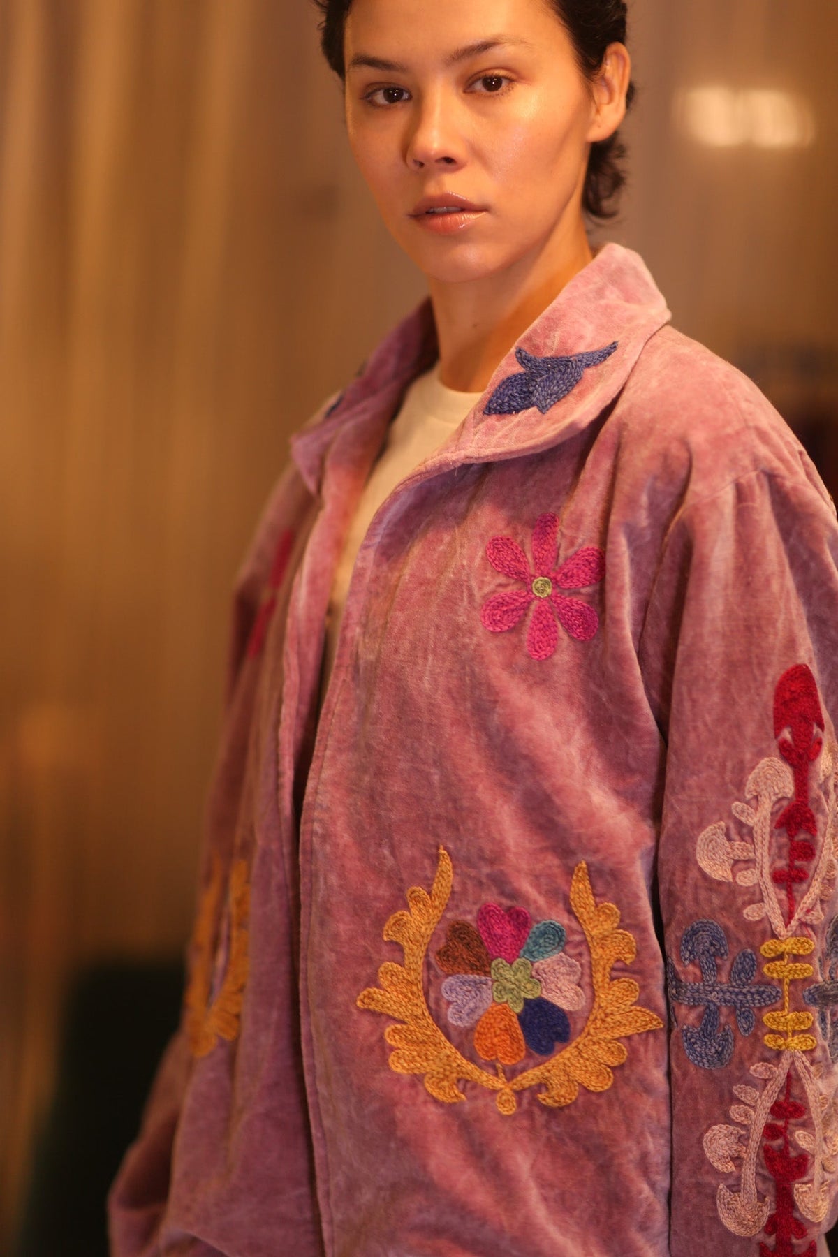 EMBROIDERED VELVET JACKET YEON - MOMO STUDIO BERLIN - Berlin Concept Store - sustainable & ethical fashion