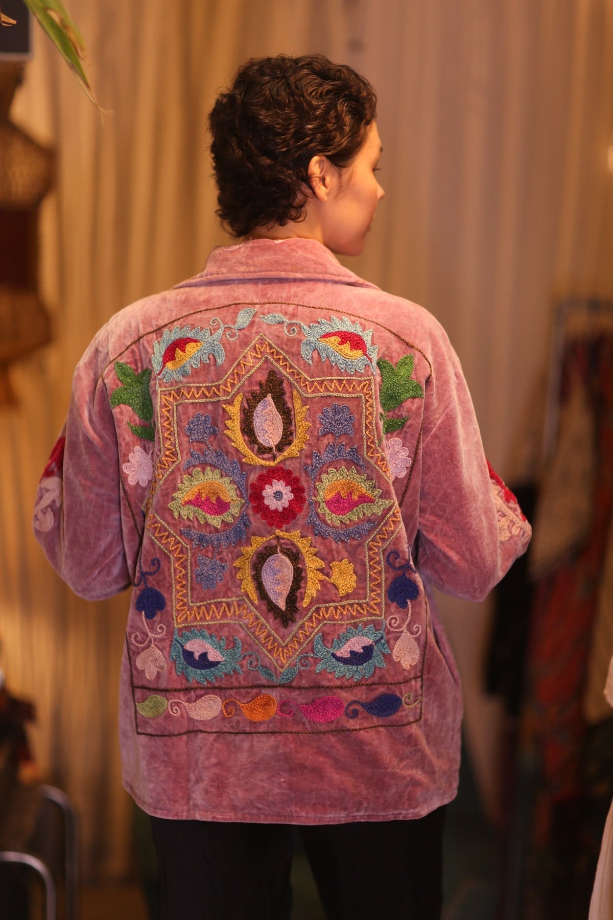 EMBROIDERED VELVET JACKET YEON - MOMO STUDIO BERLIN - Berlin Concept Store - sustainable & ethical fashion