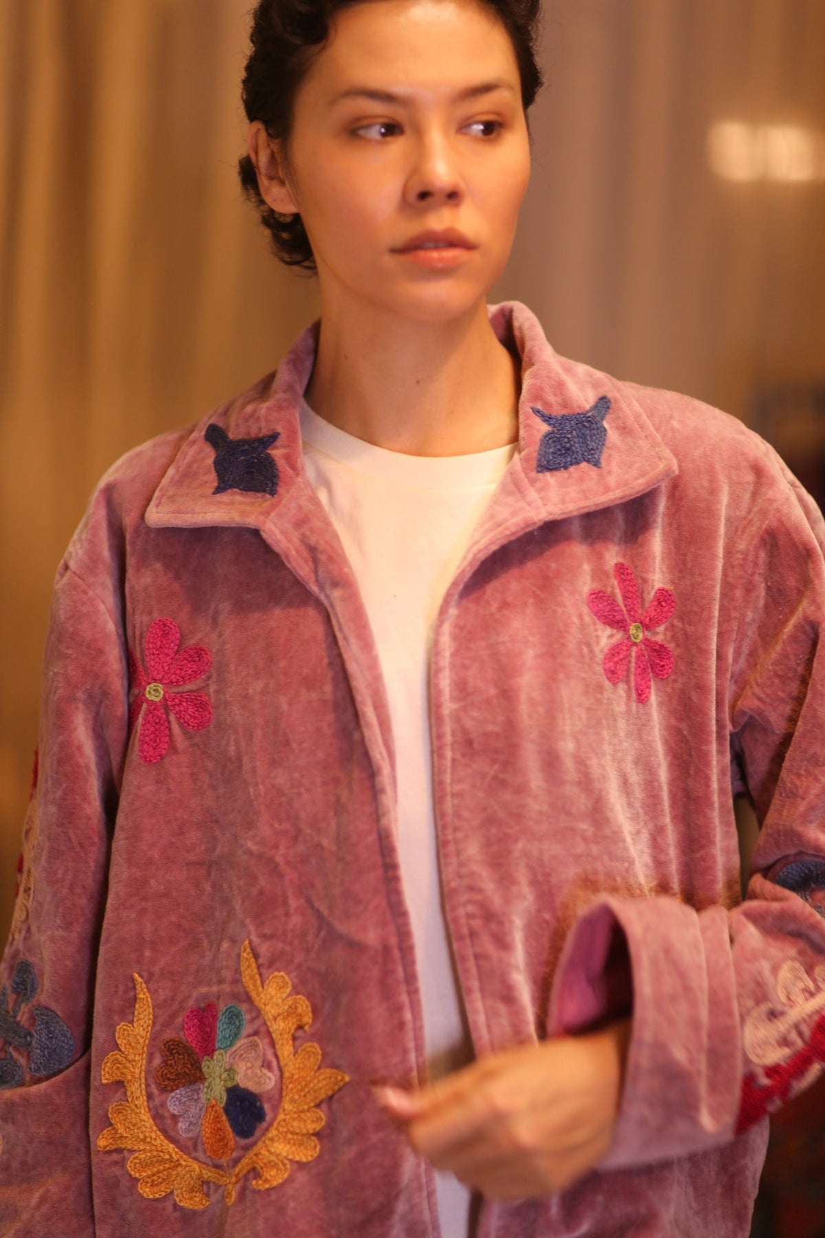 EMBROIDERED VELVET JACKET YEON - MOMO STUDIO BERLIN - Berlin Concept Store - sustainable & ethical fashion