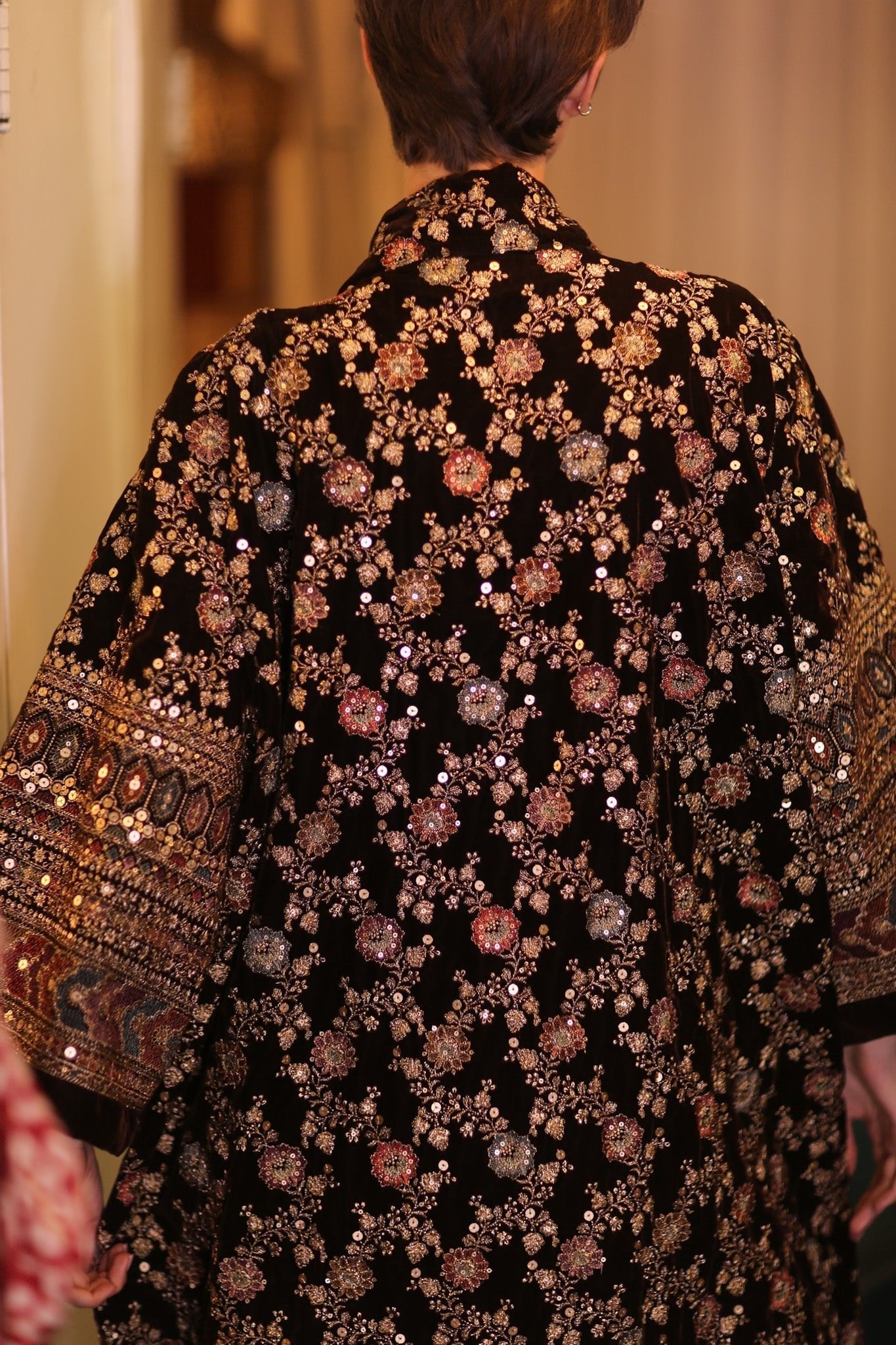 EMBROIDERED VELVET KIMONO COAT MELNU - MOMO STUDIO BERLIN - Berlin Concept Store - sustainable & ethical fashion