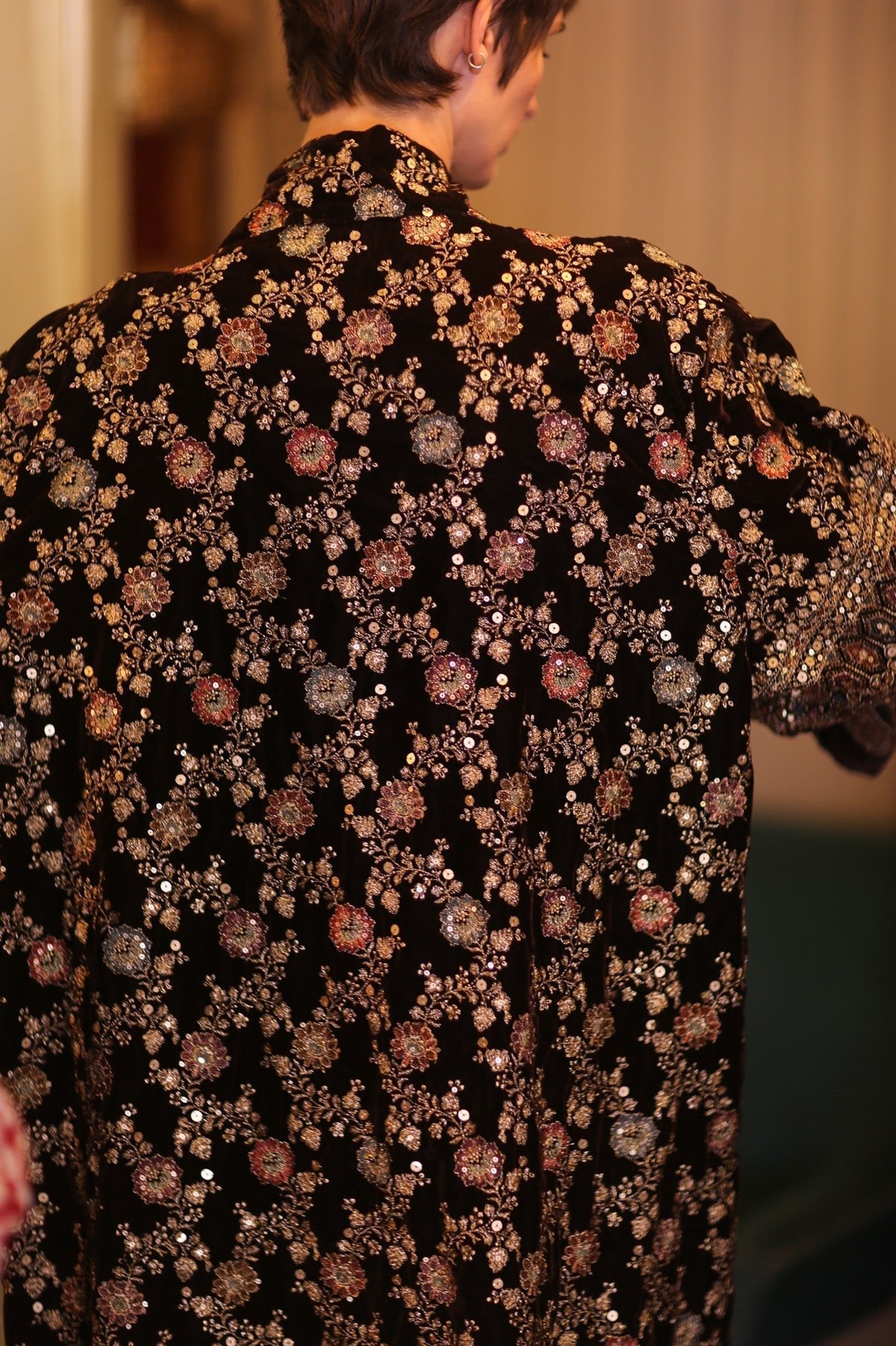 EMBROIDERED VELVET KIMONO COAT MELNU - MOMO STUDIO BERLIN - Berlin Concept Store - sustainable & ethical fashion