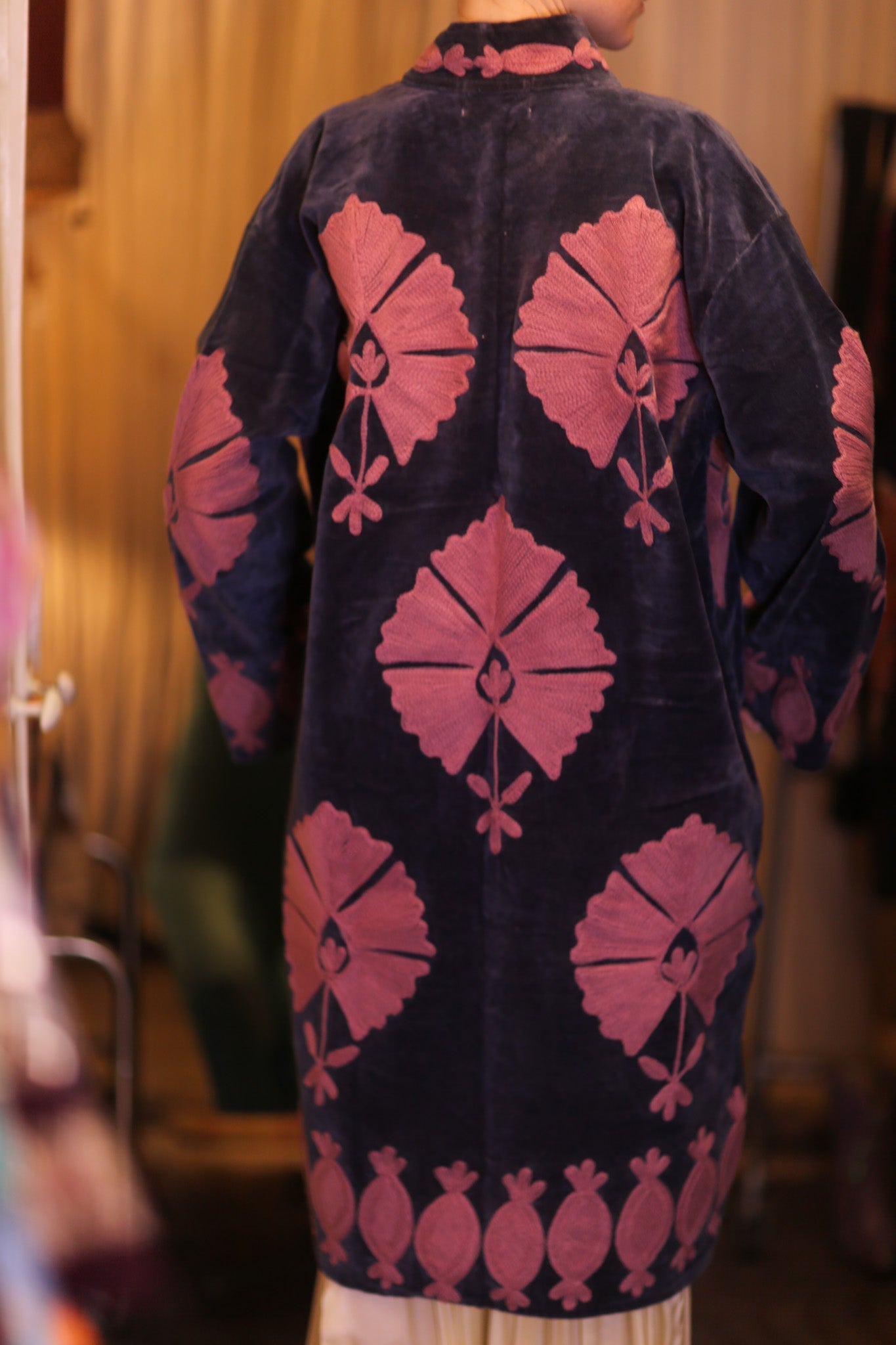 EMBROIDERED VELVET LONG COAT MISCHKA BAYDAR - MOMO STUDIO BERLIN - Berlin Concept Store - sustainable & ethical fashion