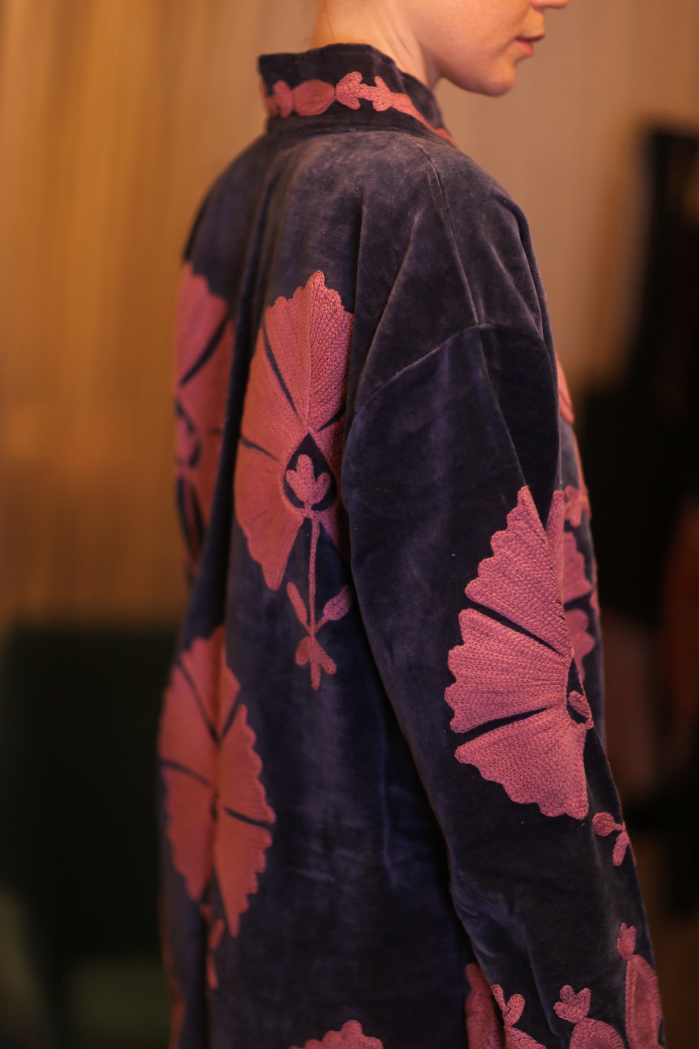 EMBROIDERED VELVET LONG COAT MISCHKA BAYDAR - MOMO STUDIO BERLIN - Berlin Concept Store - sustainable & ethical fashion