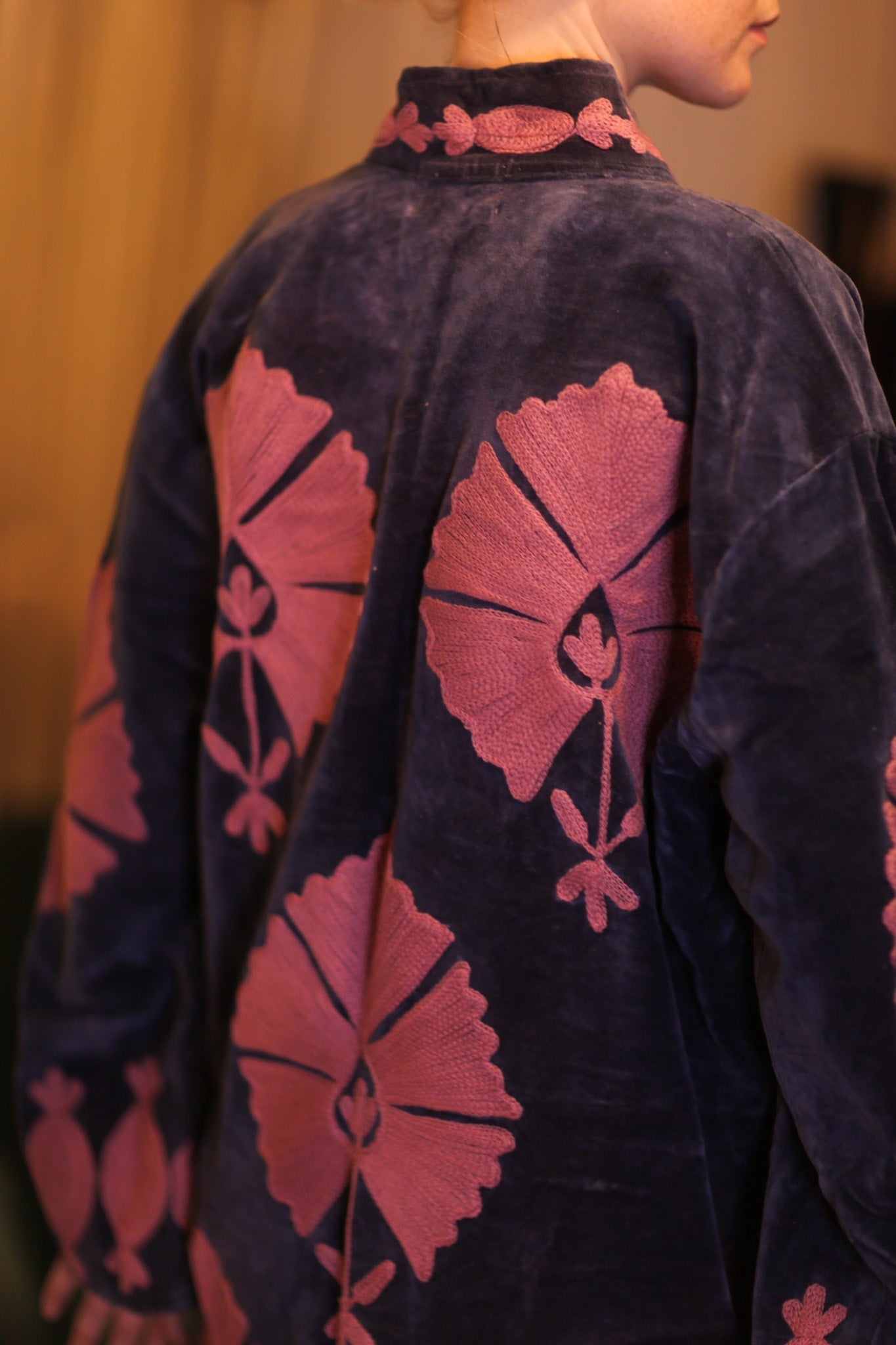 EMBROIDERED VELVET LONG COAT MISCHKA BAYDAR - MOMO STUDIO BERLIN - Berlin Concept Store - sustainable & ethical fashion