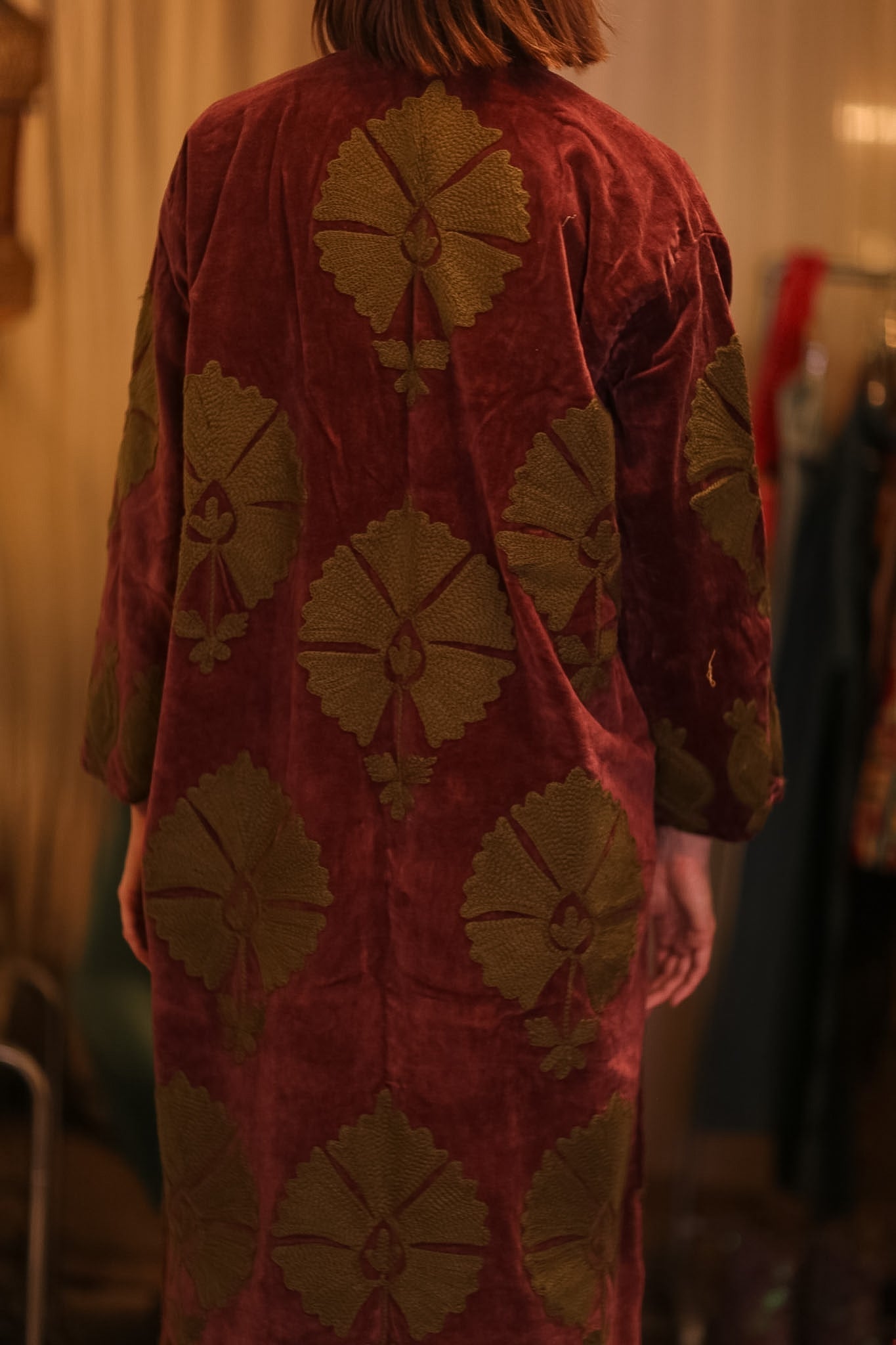 EMBROIDERED VELVET LONG COAT MISCHKA KHAING - MOMO STUDIO BERLIN - Berlin Concept Store - sustainable & ethical fashion