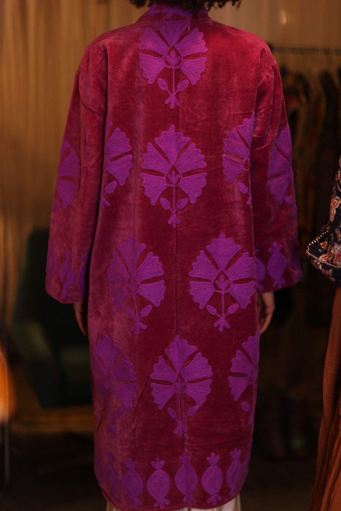 EMBROIDERED VELVET LONG COAT MISCHKA MAYA - MOMO STUDIO BERLIN - Berlin Concept Store - sustainable & ethical fashion