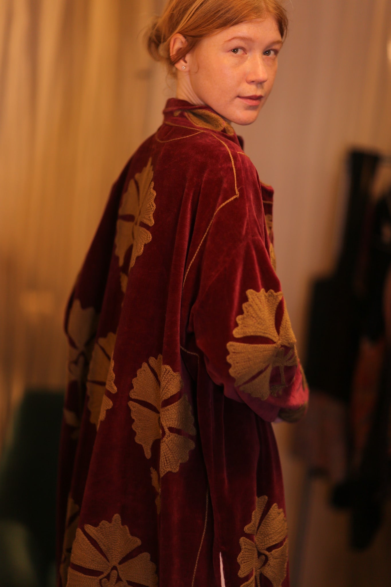 EMBROIDERED VELVET LONG COAT MISCHKA NFAI - MOMO STUDIO BERLIN - Berlin Concept Store - sustainable & ethical fashion