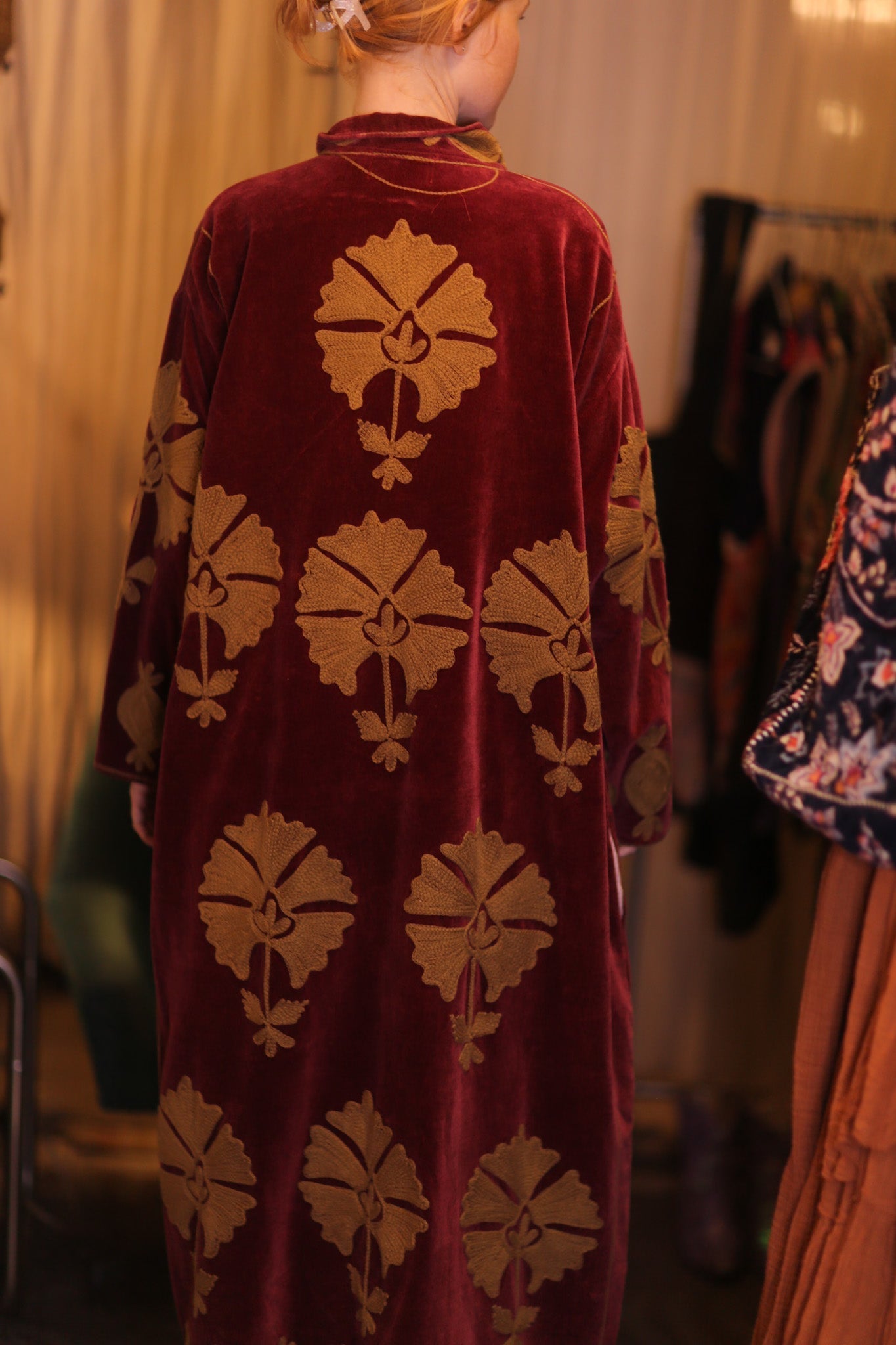EMBROIDERED VELVET LONG COAT MISCHKA NFAI - MOMO STUDIO BERLIN - Berlin Concept Store - sustainable & ethical fashion