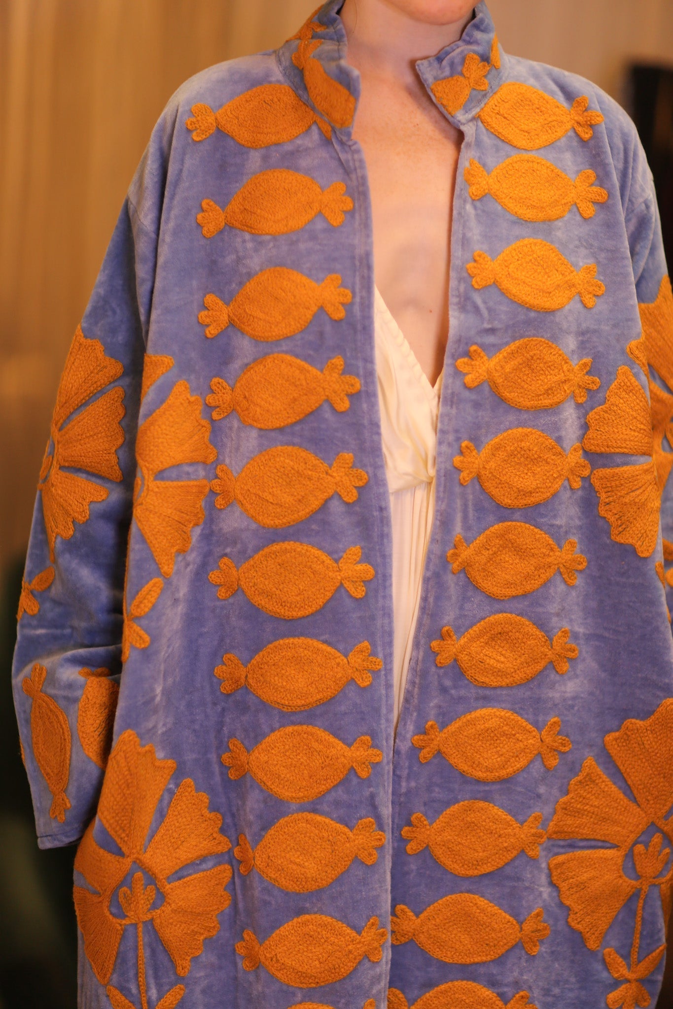 EMBROIDERED VELVET LONG COAT MISCHKA PNAM - MOMO STUDIO BERLIN - Berlin Concept Store - sustainable & ethical fashion
