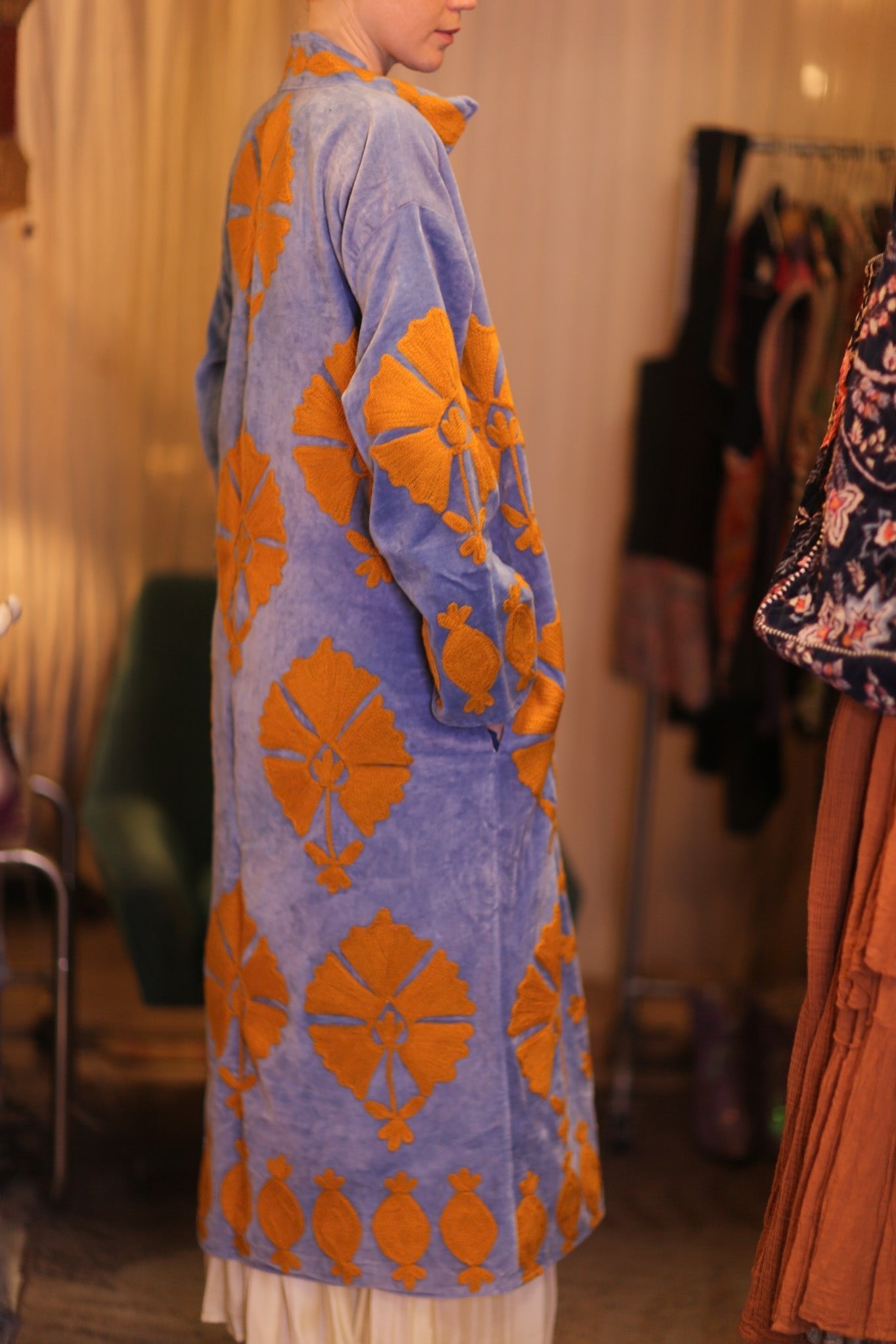 EMBROIDERED VELVET LONG COAT MISCHKA PNAM - MOMO STUDIO BERLIN - Berlin Concept Store - sustainable & ethical fashion