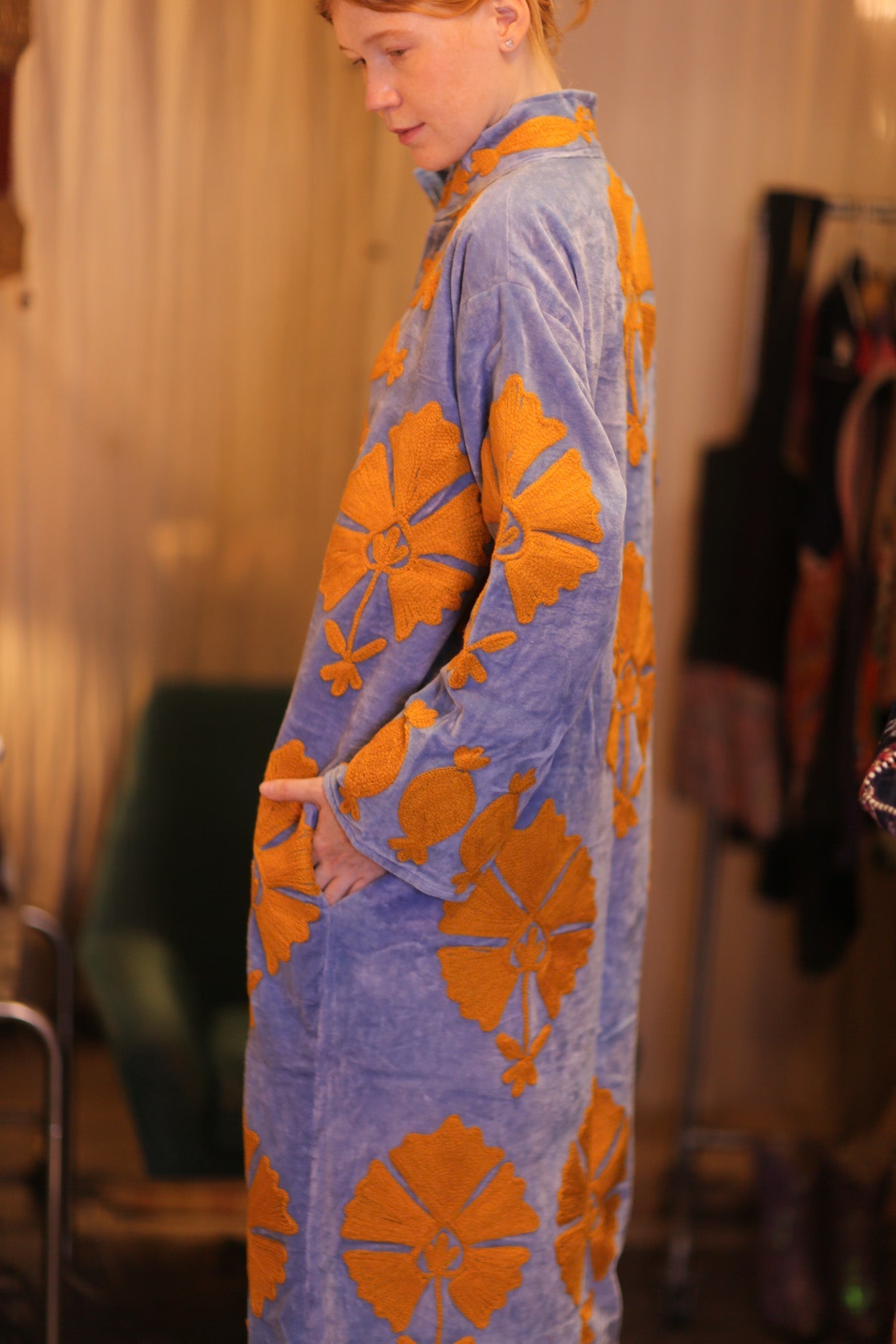 EMBROIDERED VELVET LONG COAT MISCHKA PNAM - MOMO STUDIO BERLIN - Berlin Concept Store - sustainable & ethical fashion