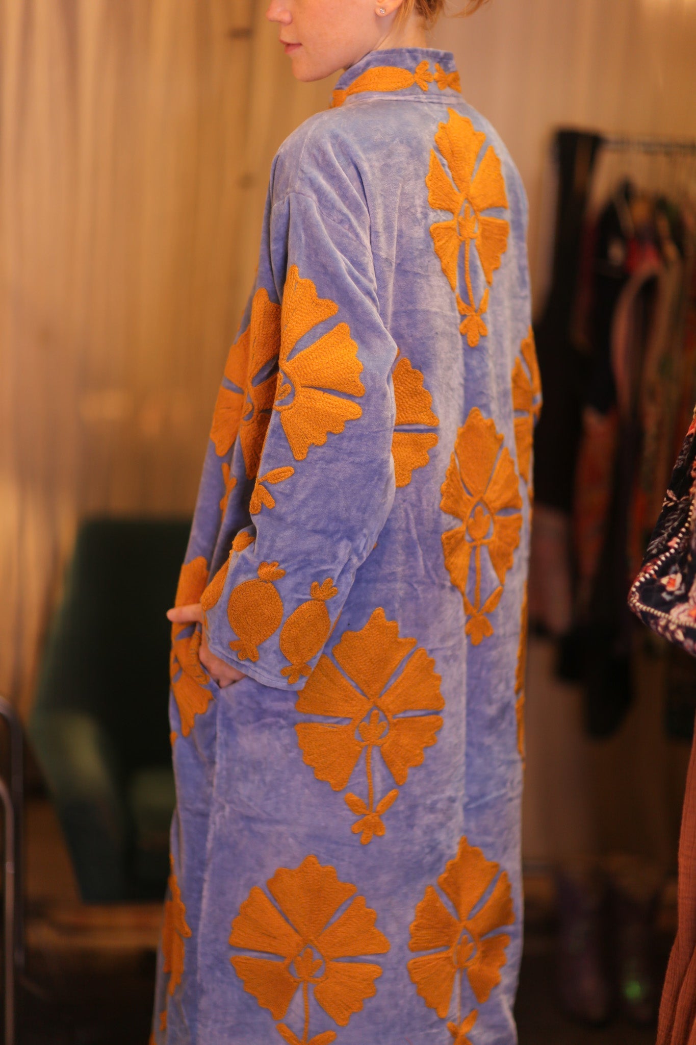 EMBROIDERED VELVET LONG COAT MISCHKA PNAM - MOMO STUDIO BERLIN - Berlin Concept Store - sustainable & ethical fashion