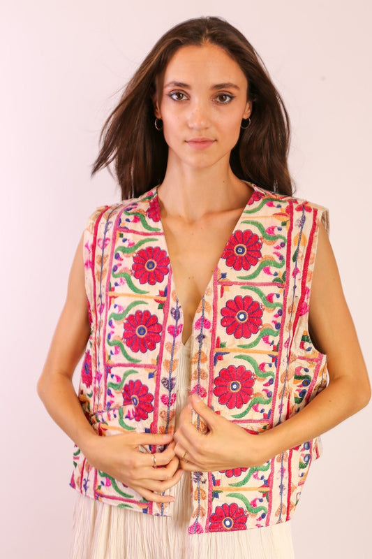 EMBROIDERED VEST OGLU - MOMO STUDIO BERLIN - Berlin Concept Store - sustainable & ethical fashion