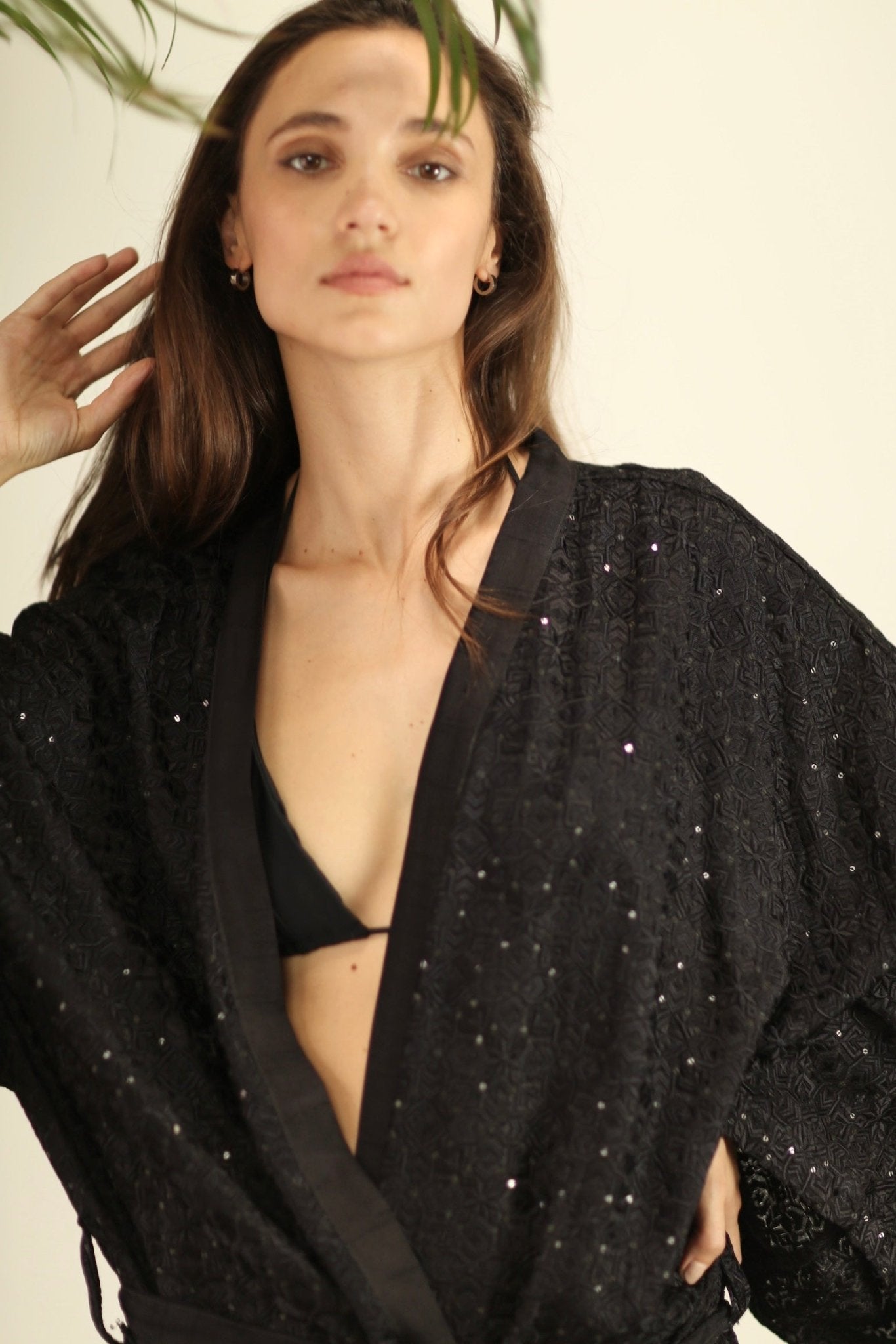 EREBUS BLACK SILK KIMONO - MOMO STUDIO BERLIN - Berlin Concept Store - sustainable & ethical fashion